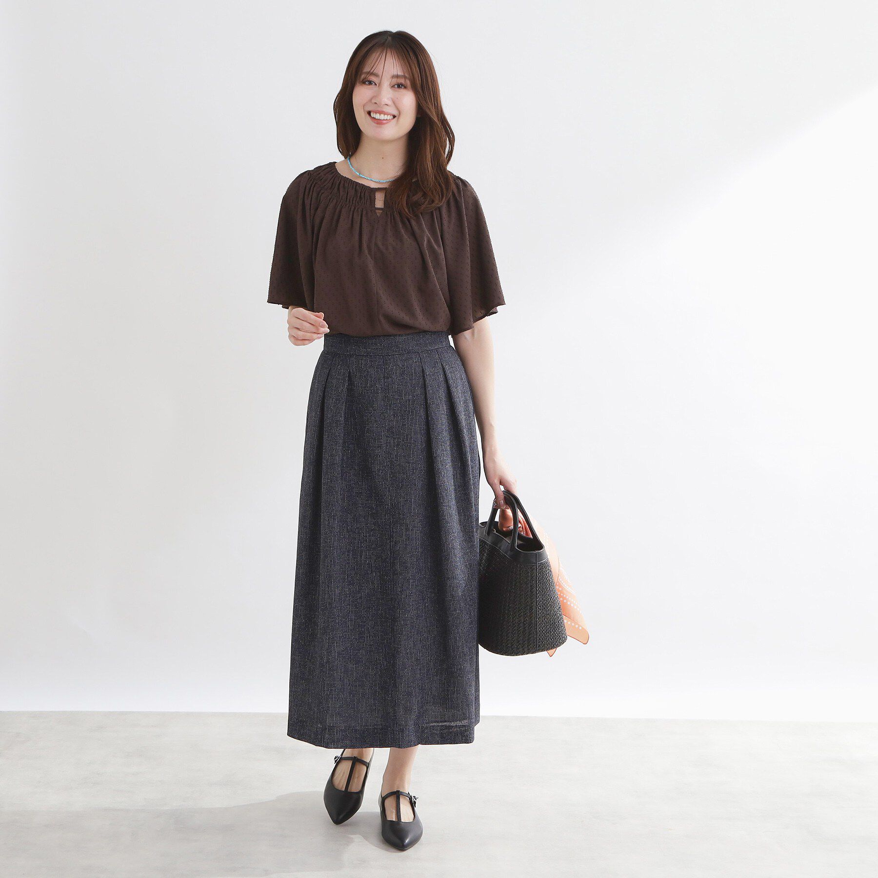 Reflect「ツイードセミフレアスカート」|スカート|