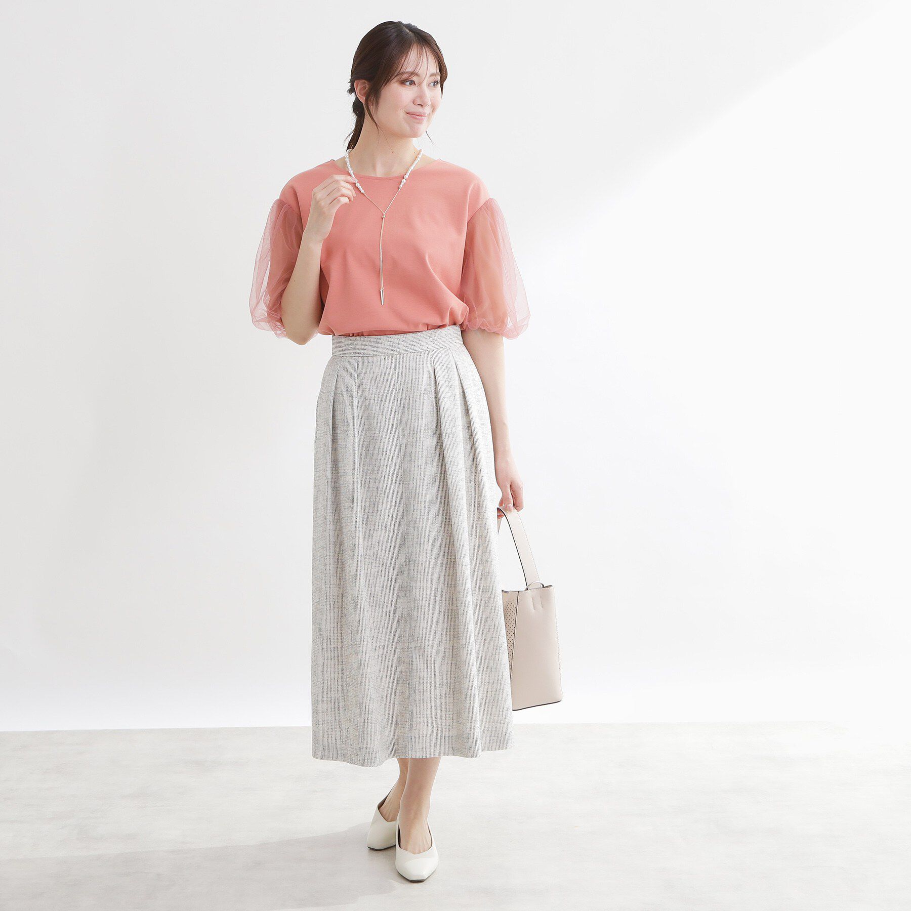 Reflect「ツイードセミフレアスカート」|スカート|