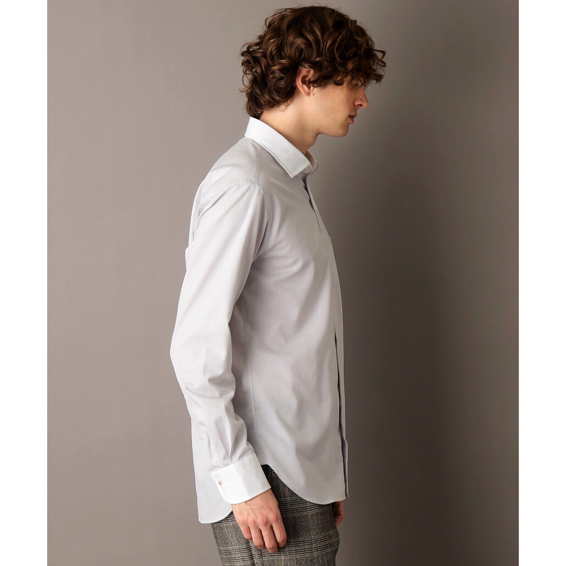 DRESSTERIOR「ワイドカラー クレリックシャツ」|シャツ・ブラウス|