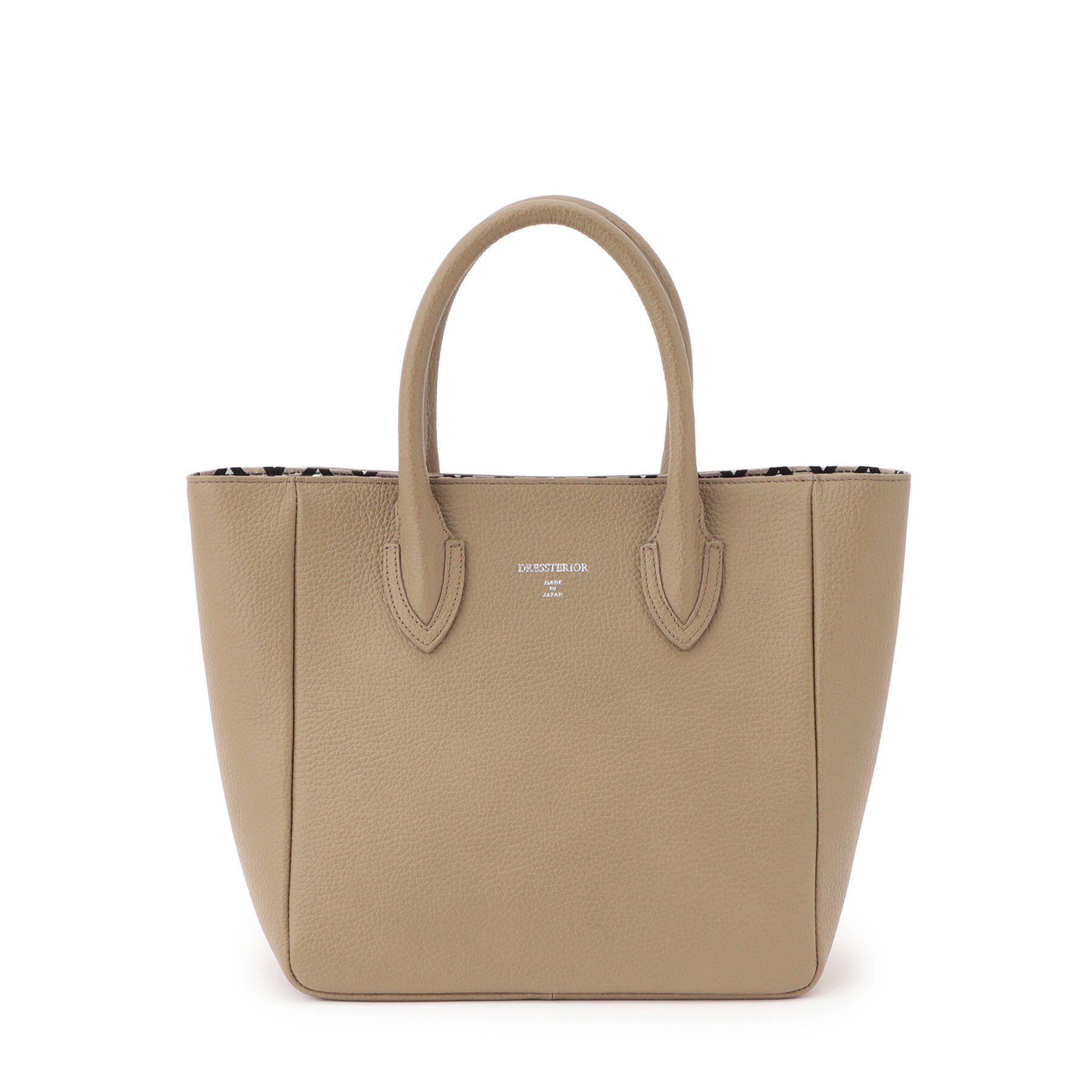 DRESSTERIOR「【otonaMUSE5月号掲載/日本製】シュリンクレザーミニトート」|トートバッグ|ベージュ(052)