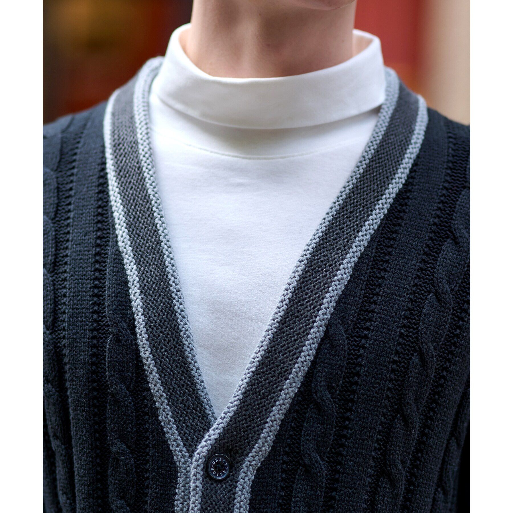 DRESSTERIOR「スプリングチルデン ニットロンドンカーディガン」|カーディガン|