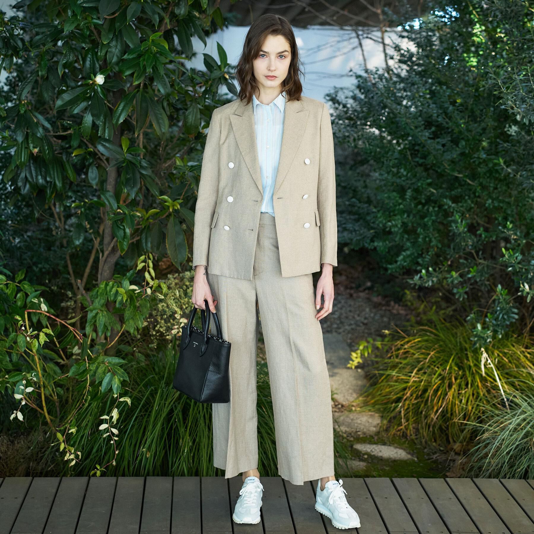 DRESSTERIOR「【セットアップ可/ウォッシャブル】リネンブレンドワイドパンツ」|その他|