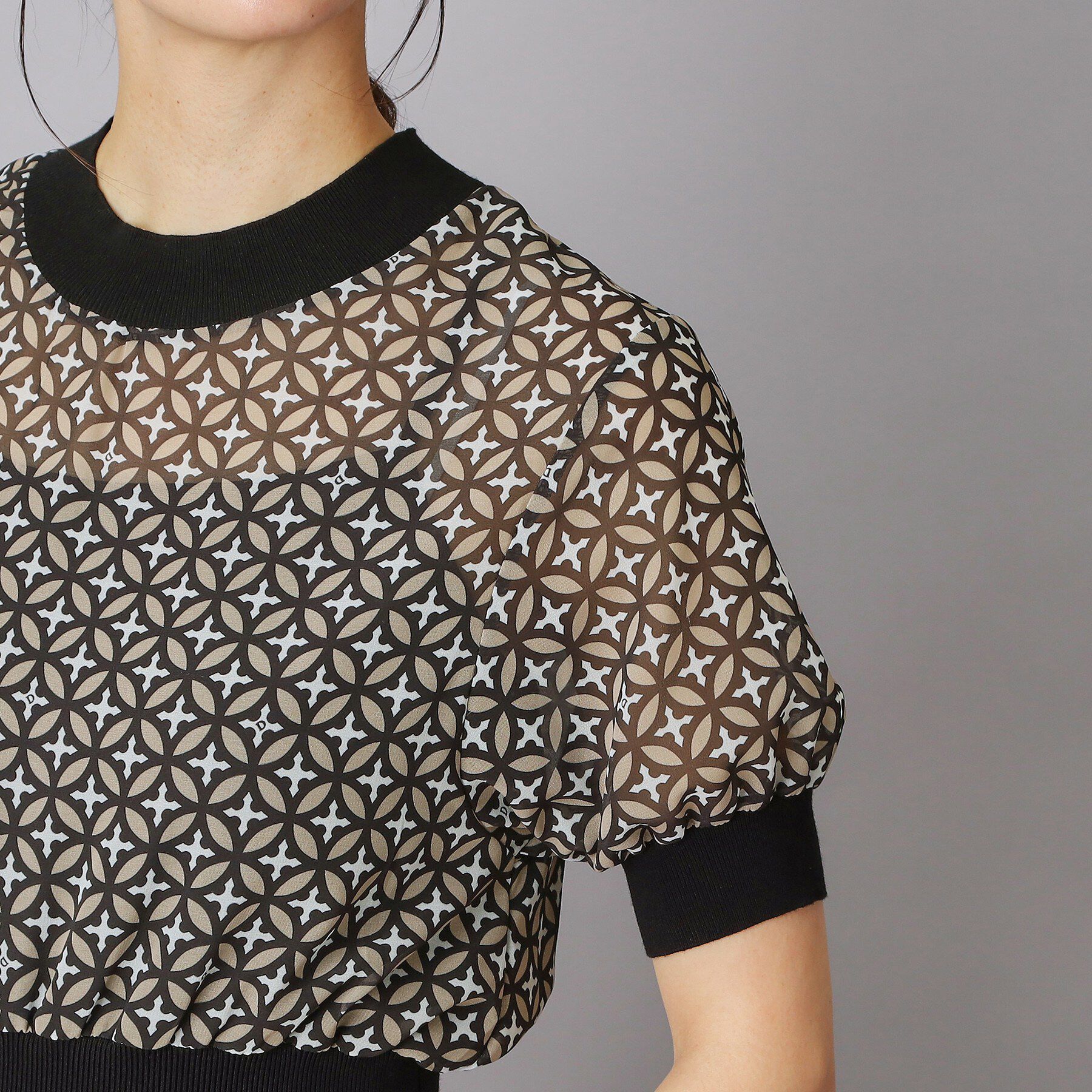 DRESSTERIOR「【otonaMUSE5月号掲載/ウォッシャブル】オーバーラップサークル シアードレス」|ワンピース|