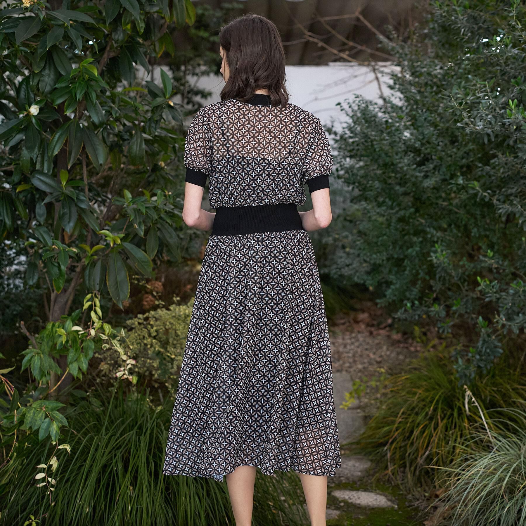 DRESSTERIOR「【otonaMUSE5月号掲載/ウォッシャブル】オーバーラップサークル シアードレス」|ワンピース|