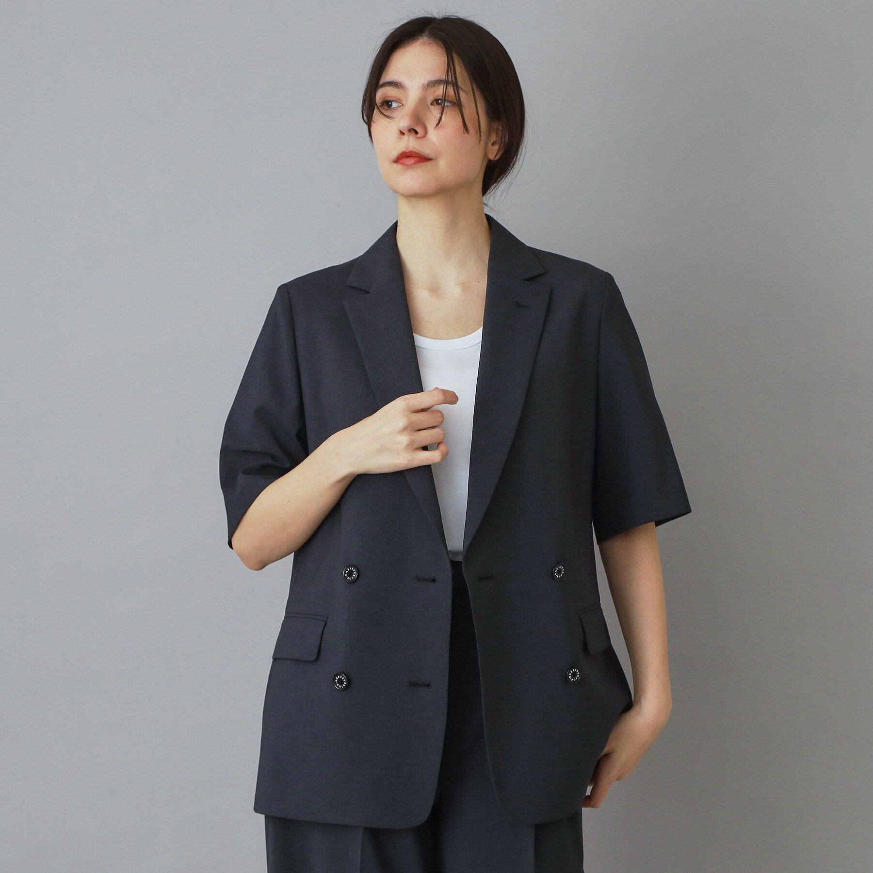 DRESSTERIOR「【otonaMUSE5月号掲載/セットアップ可】ウォッシャブルイージーサマージャケット」|テーラードジャケット|