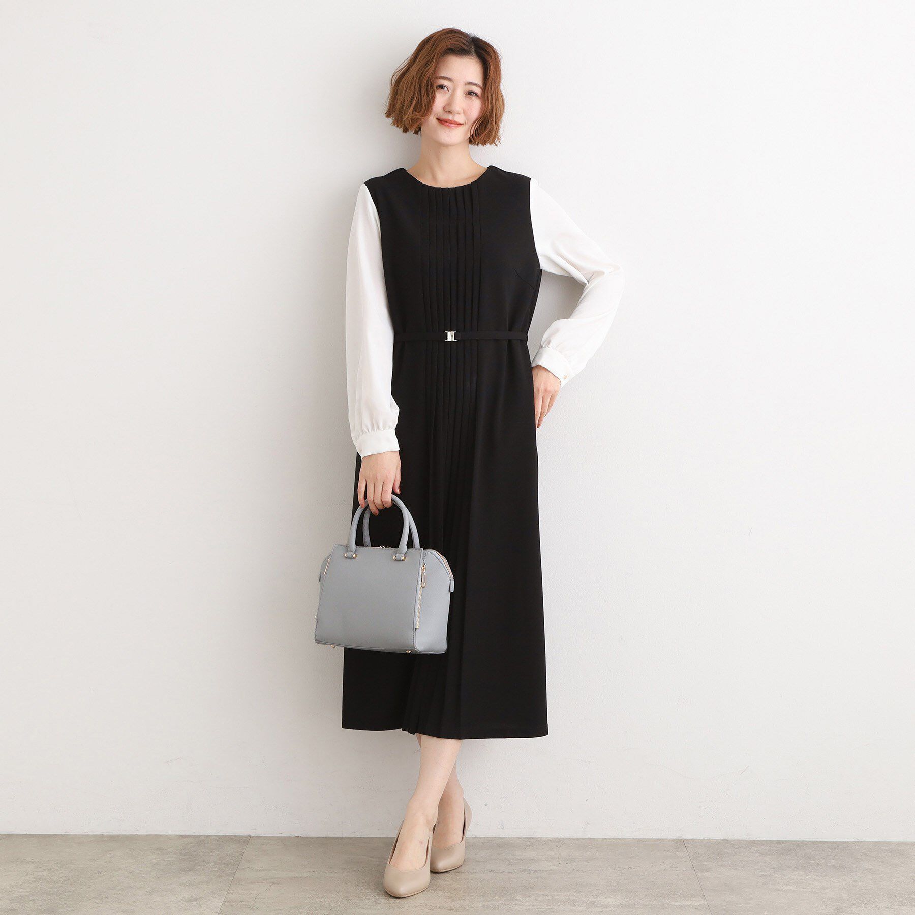 grove「【人間工学】タテZipバーハンドル2WAYトート」|トートバッグ|