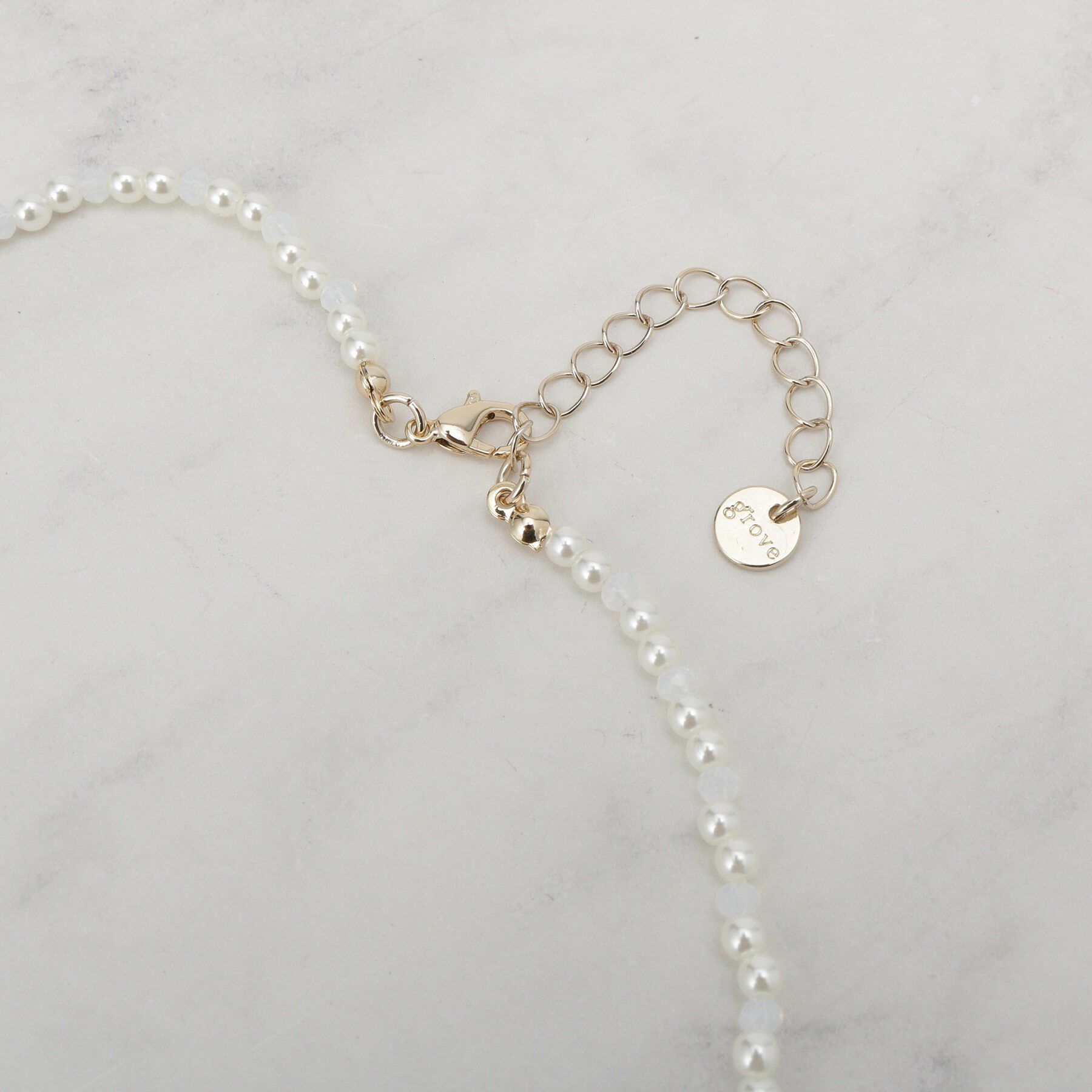 grove「プチパール調ショートネックレス」|ネックレス|