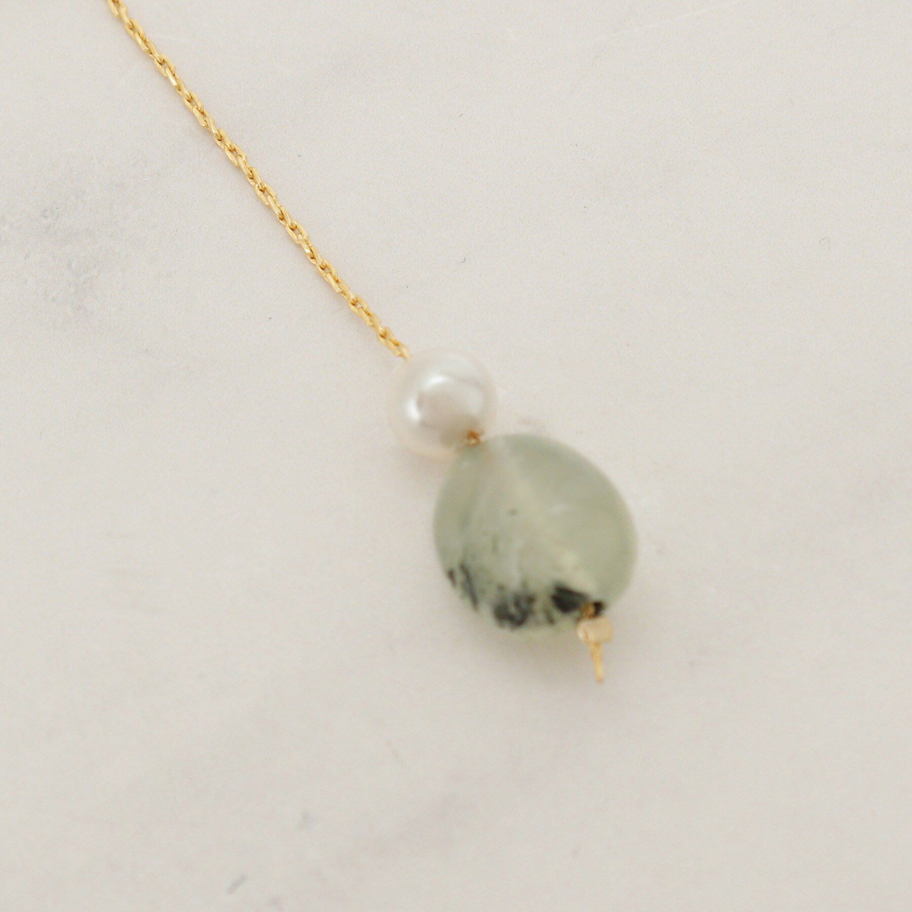 grove「天然石フェイクパールピアス【日本製】」|ピアス|