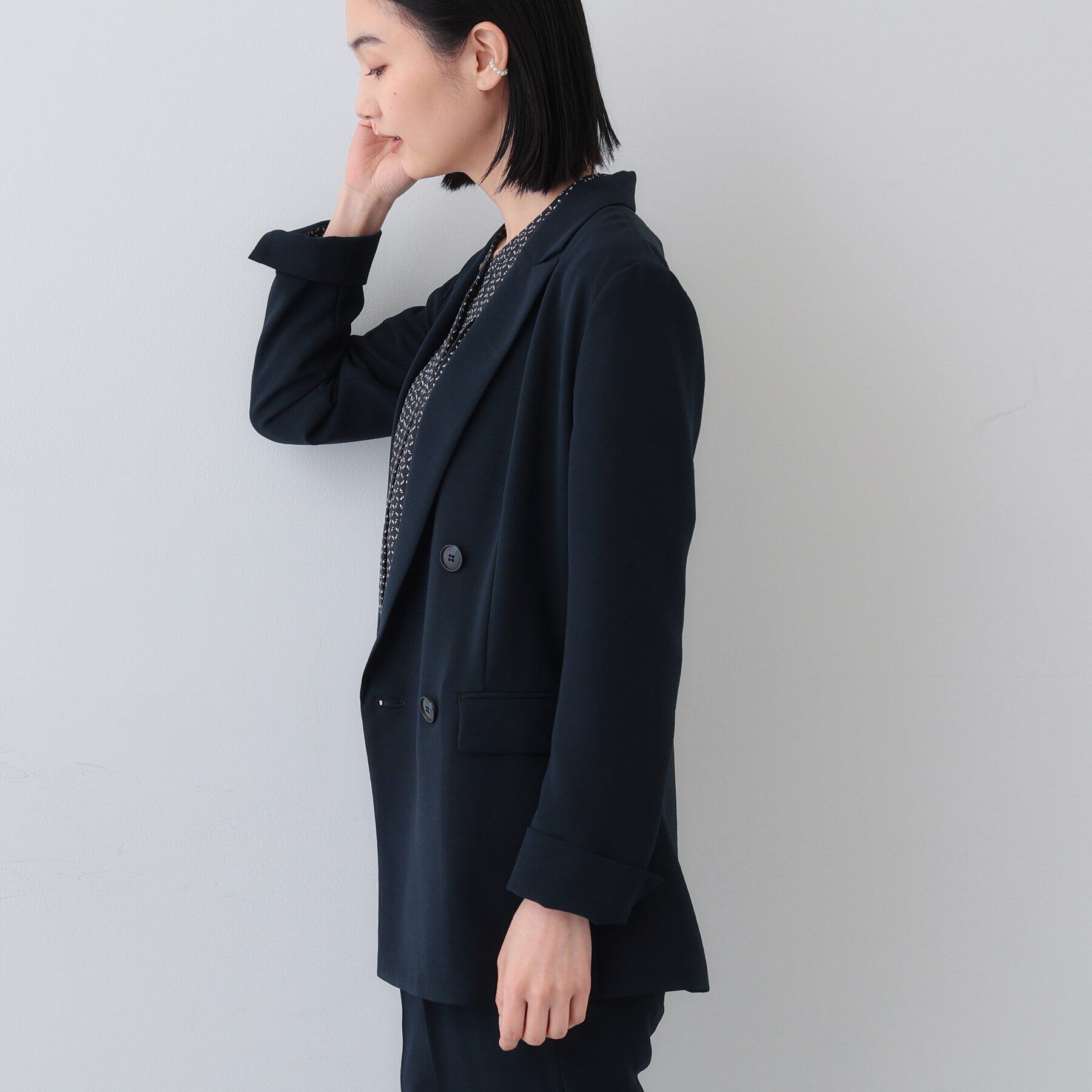 INDIVI「【着る日傘/遮熱/UVケア】ダブルジャケット」|スーツ|