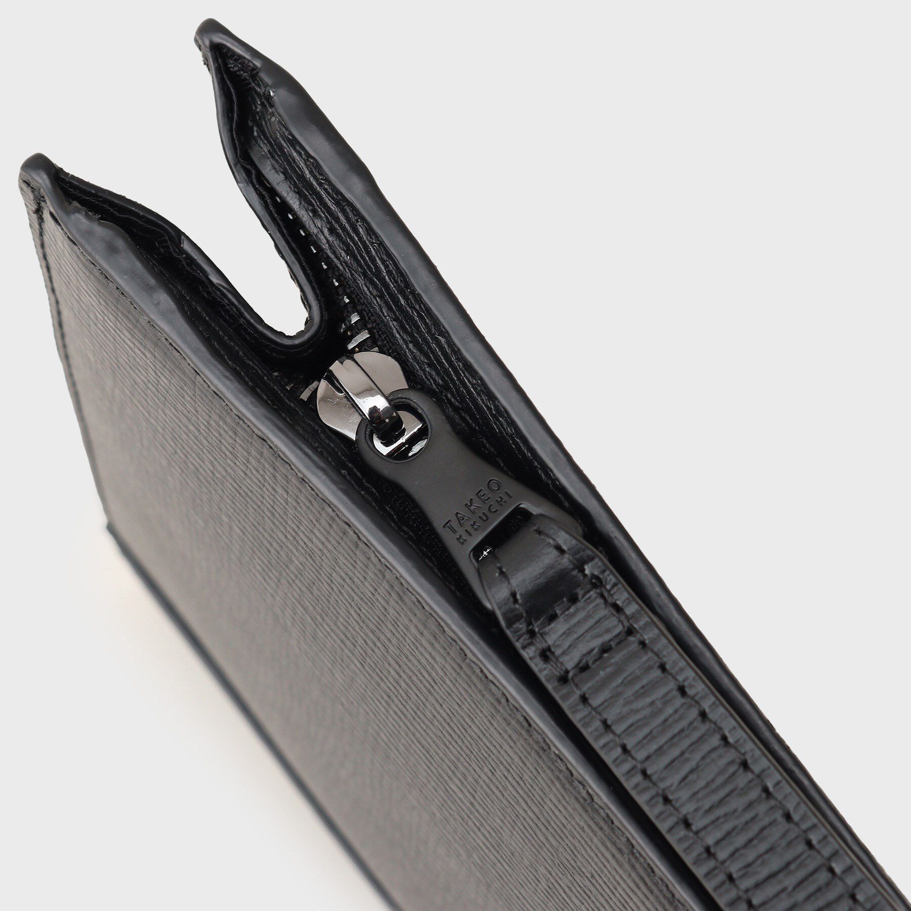 TAKEO KIKUCHI「【冠婚葬祭】ブラックレザー クラッチバッグ」|クラッチバッグ|
