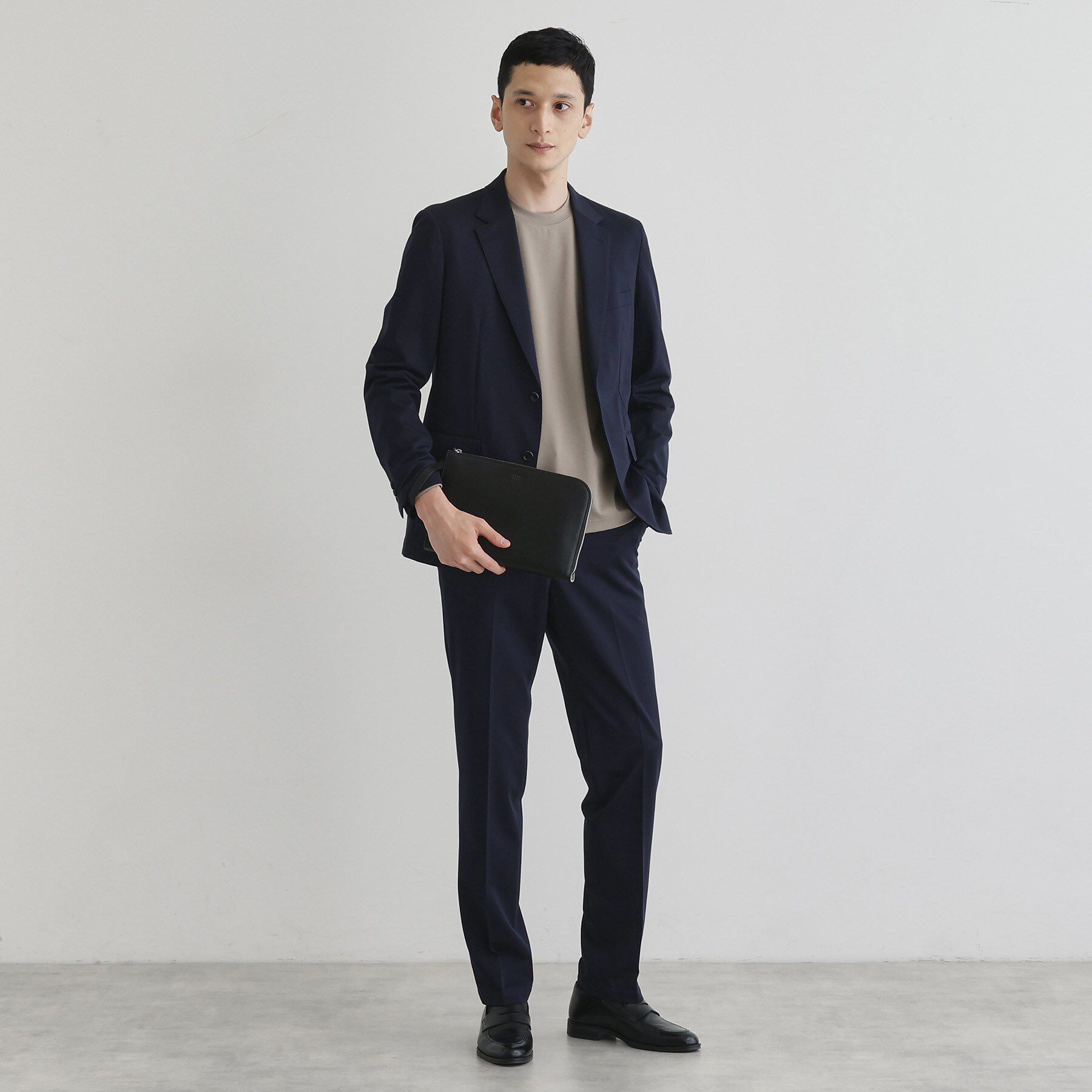 TAKEO KIKUCHI「【ベーシック】レザー クラッチバッグ」|クラッチバッグ|