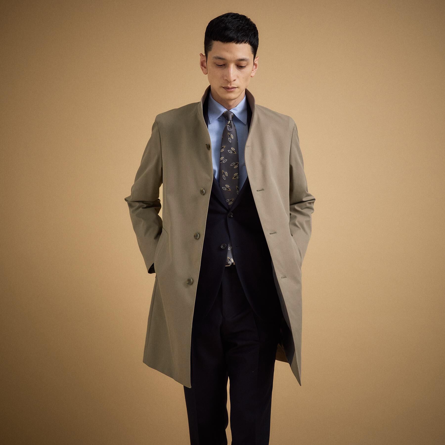 TAKEO KIKUCHI「撥水ツイル スタンドカラー コート」|その他|