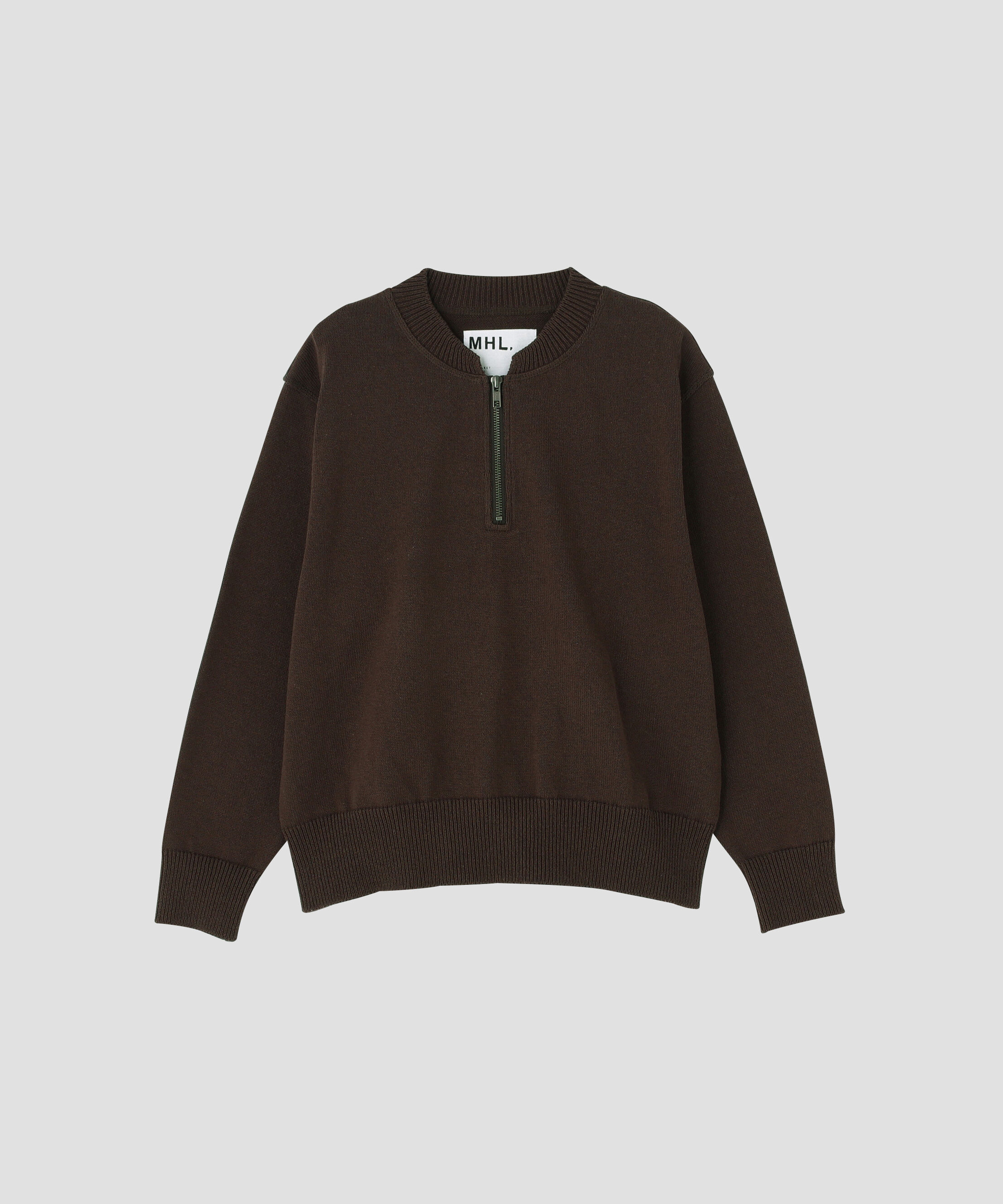 MHL.「DENSE ECO PLATED COTTON KNITWEAR」|ニット・セーター|