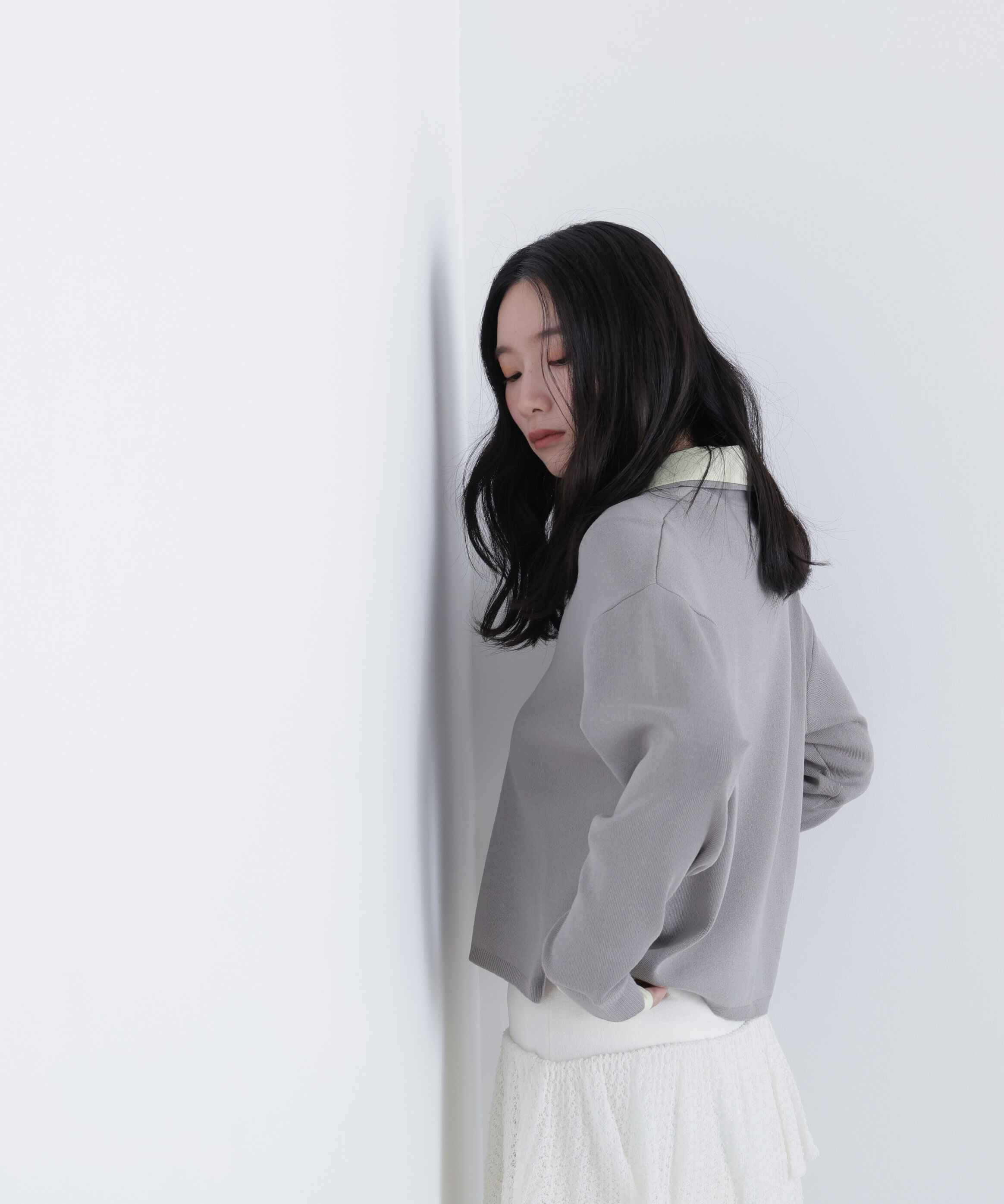  「〈N.〉シャツレイヤードニット」|ニット・セーター|