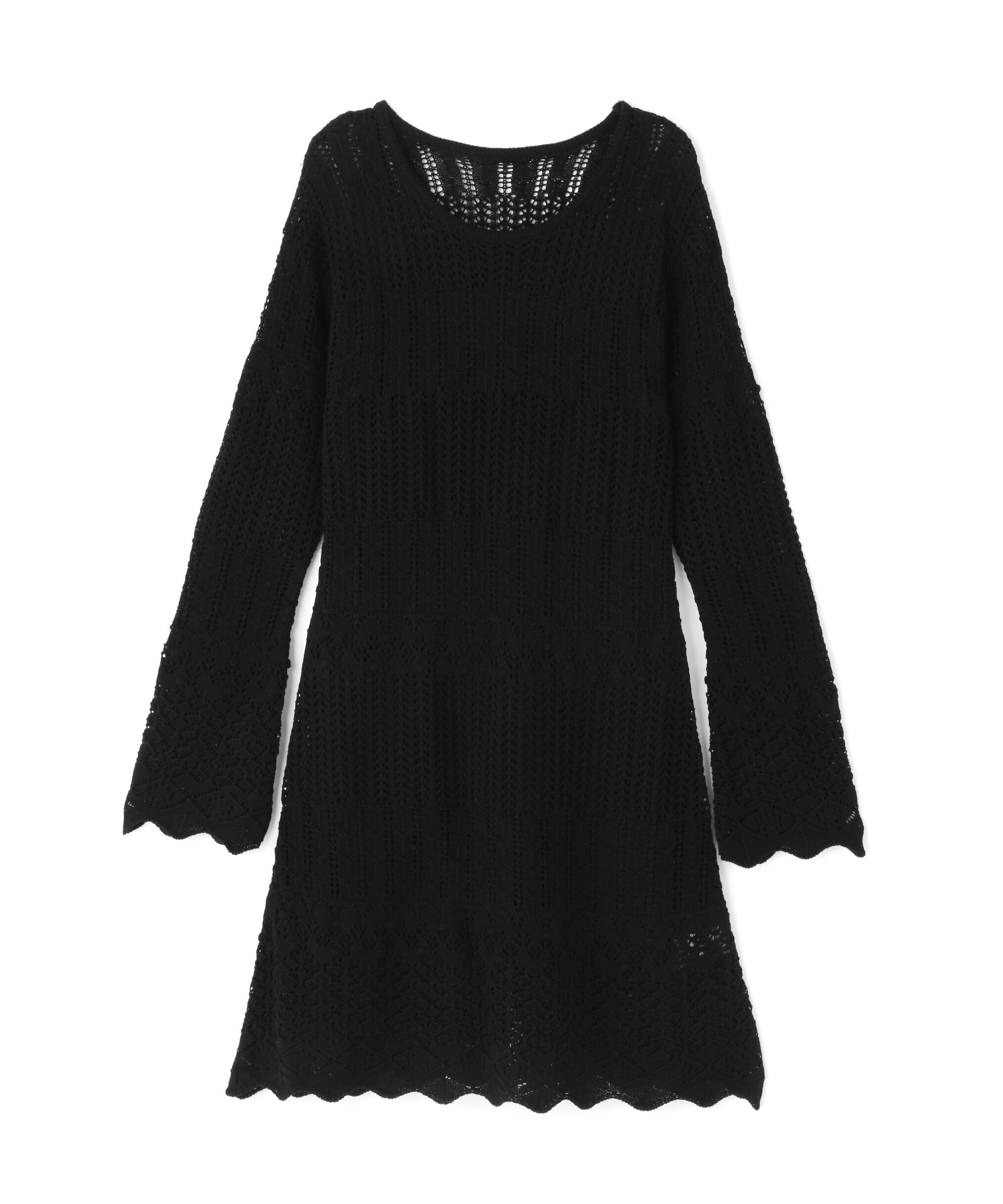  「〈N.〉透かし編みニットミニワンピース」|ワンピース|