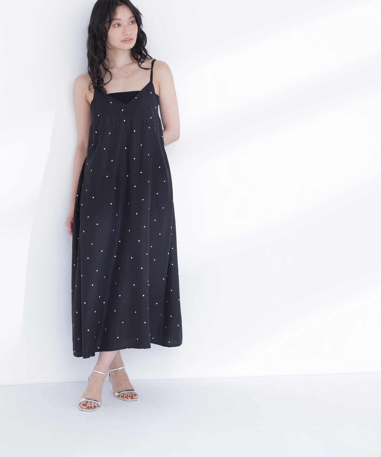  「スクエアドットキャミワンピース」|ワンピース|