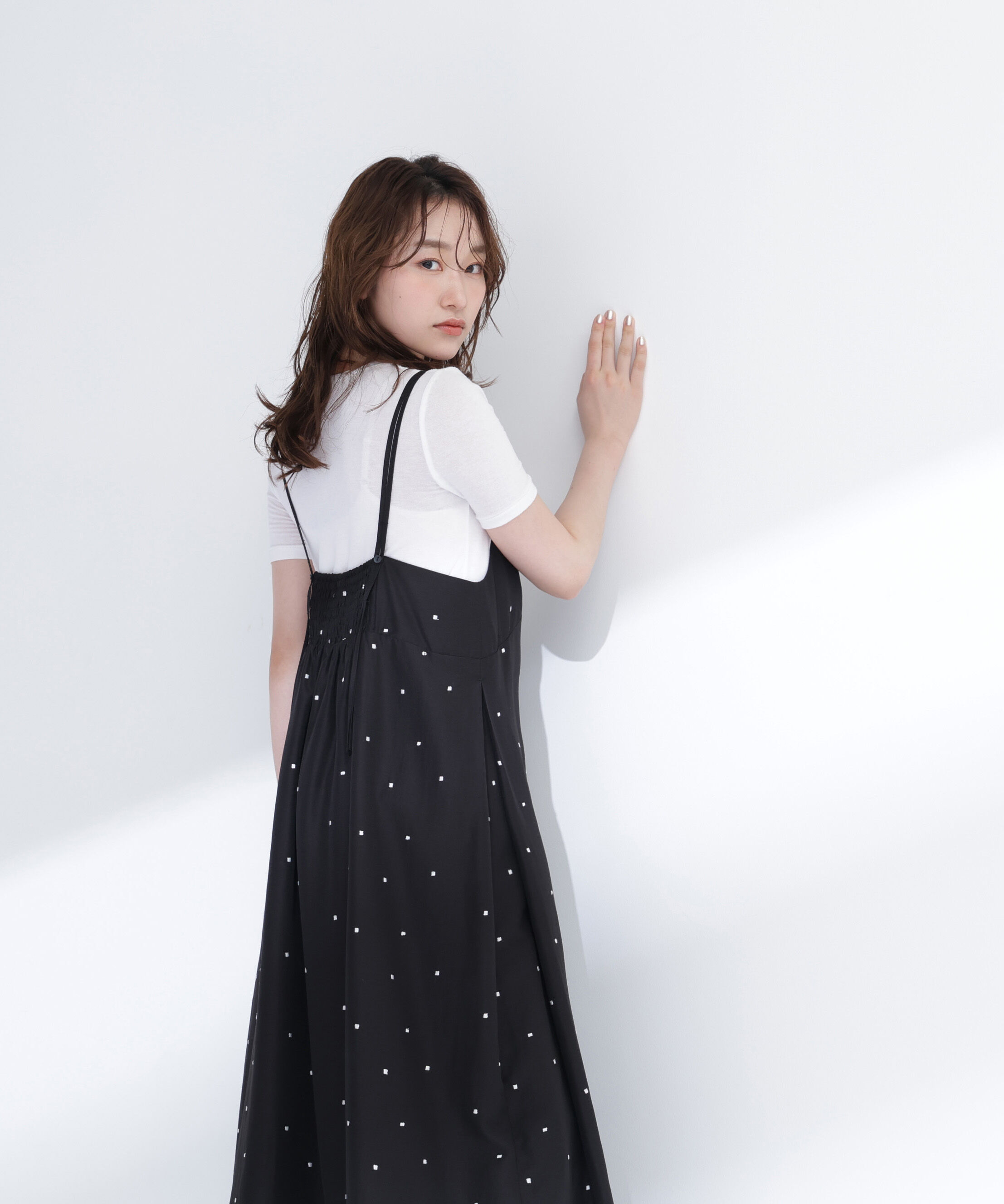  「スクエアドットキャミワンピース」|ワンピース|