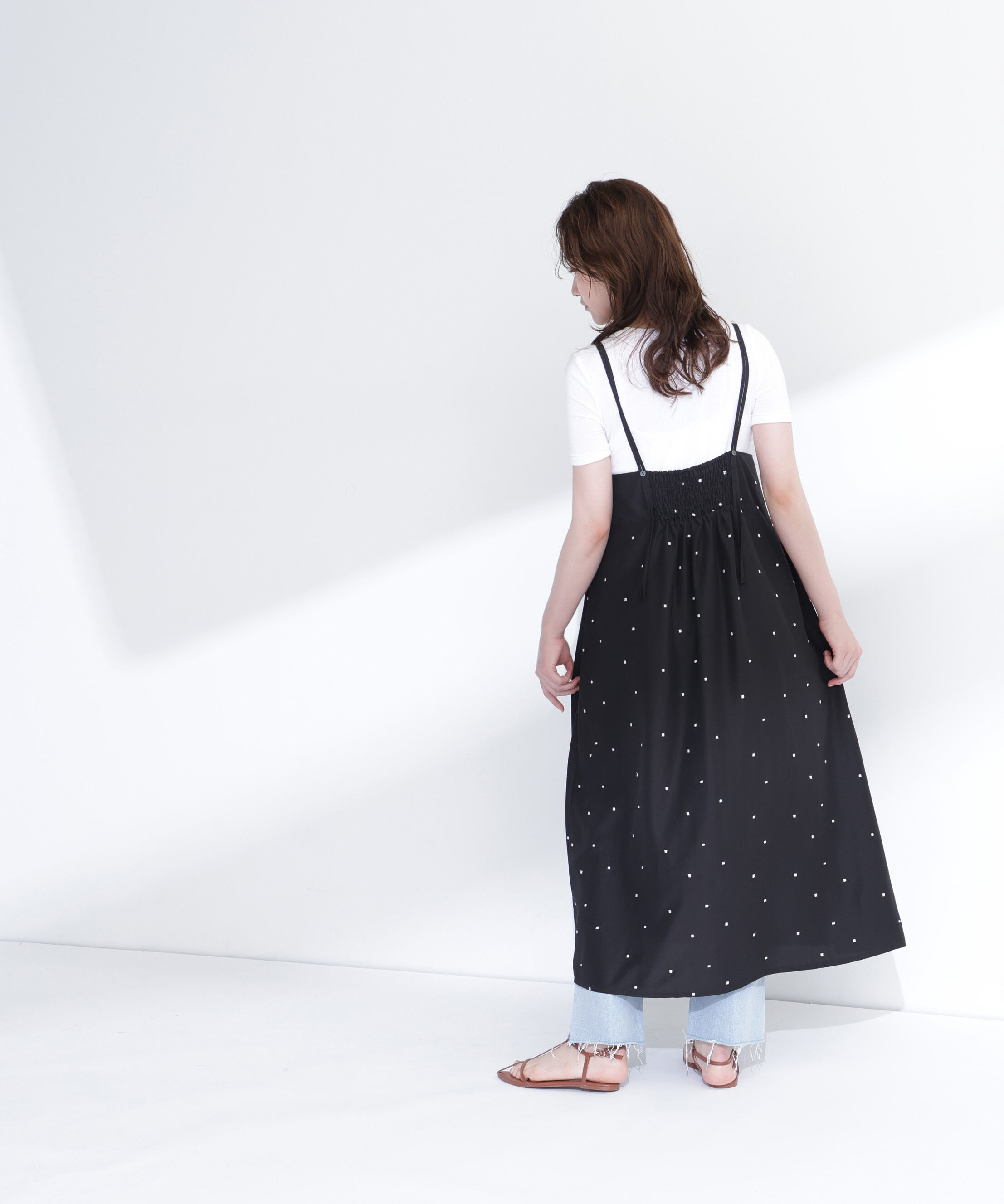  「スクエアドットキャミワンピース」|ワンピース|