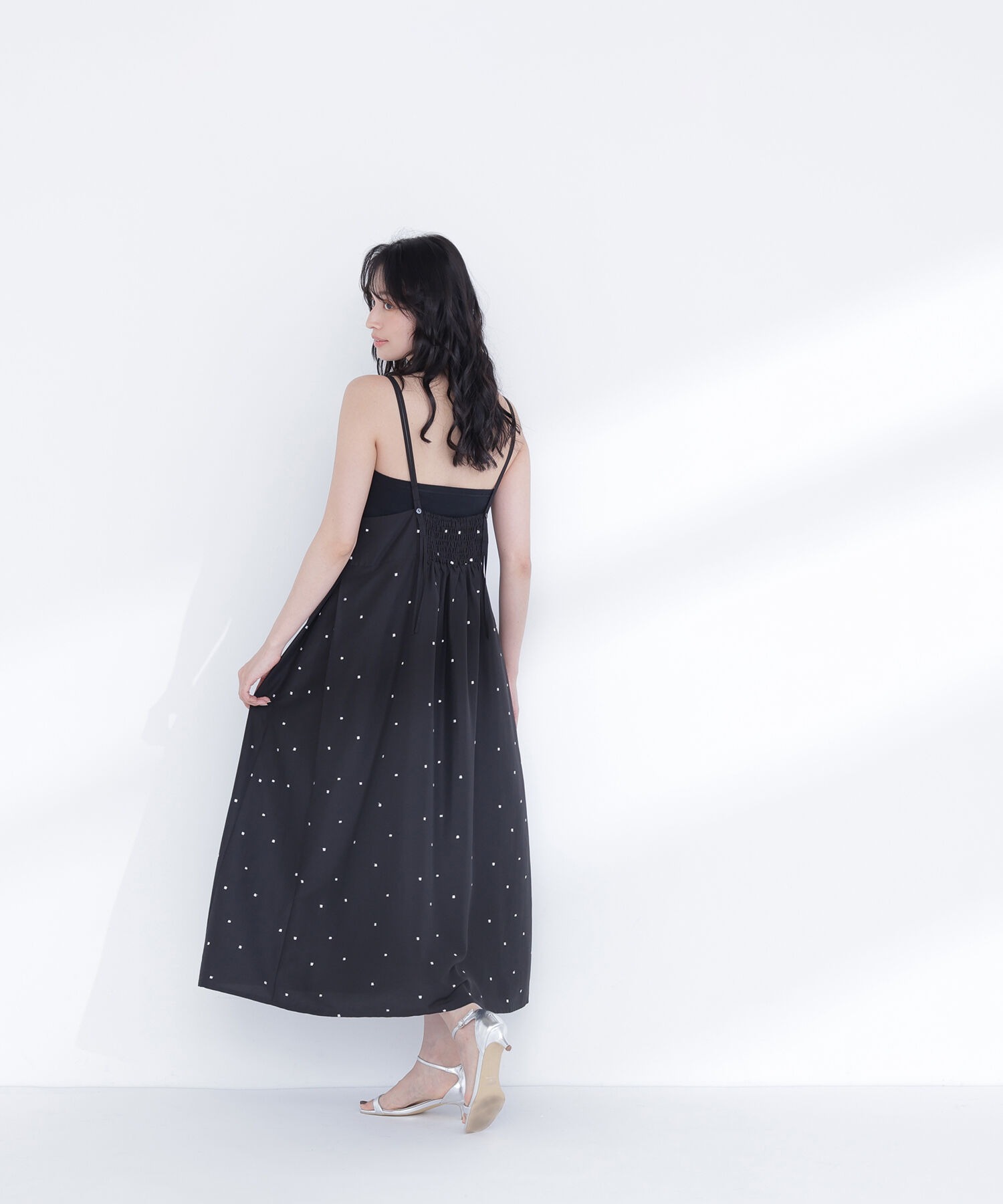  「スクエアドットキャミワンピース」|ワンピース|