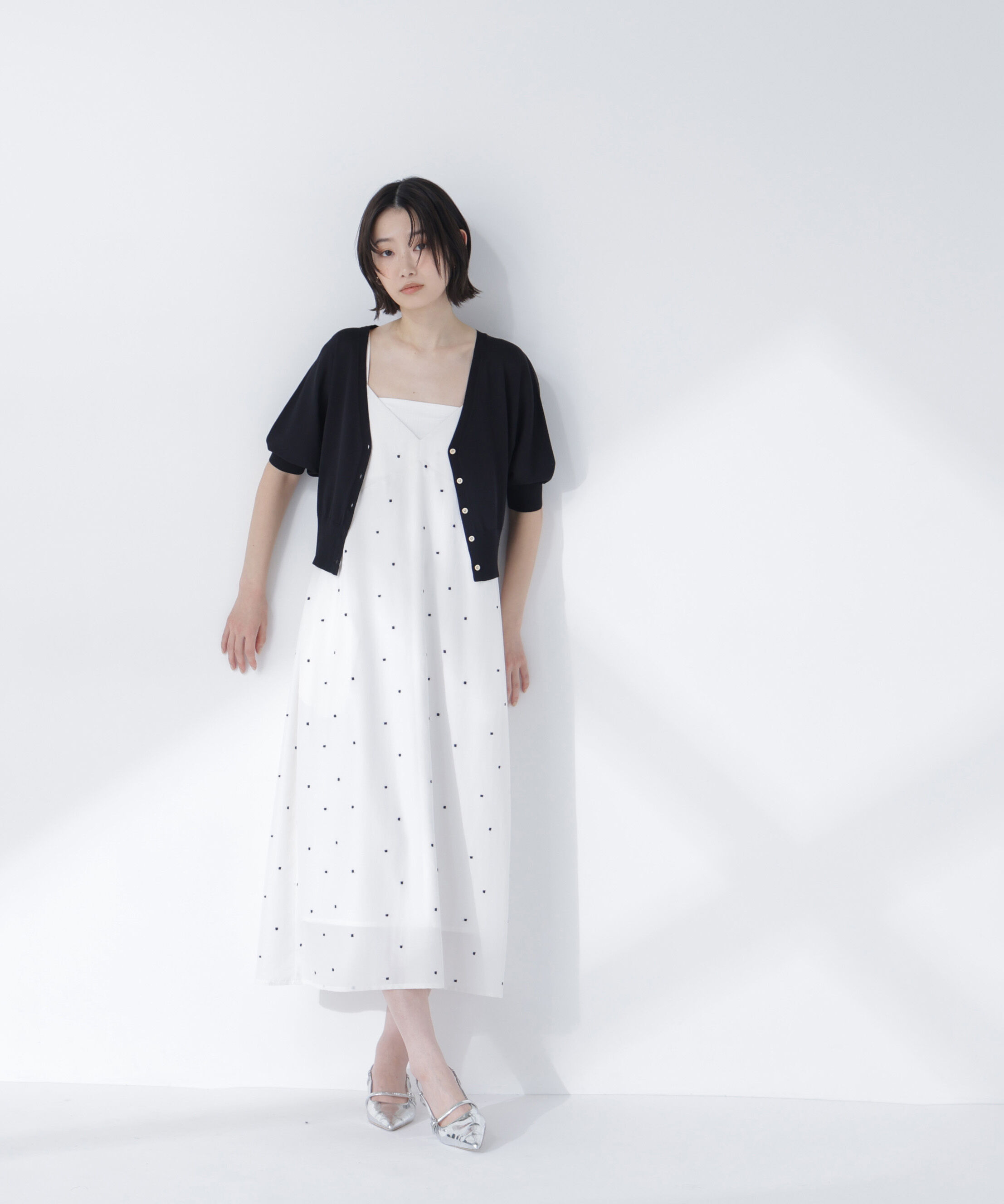  「スクエアドットキャミワンピース」|ワンピース|