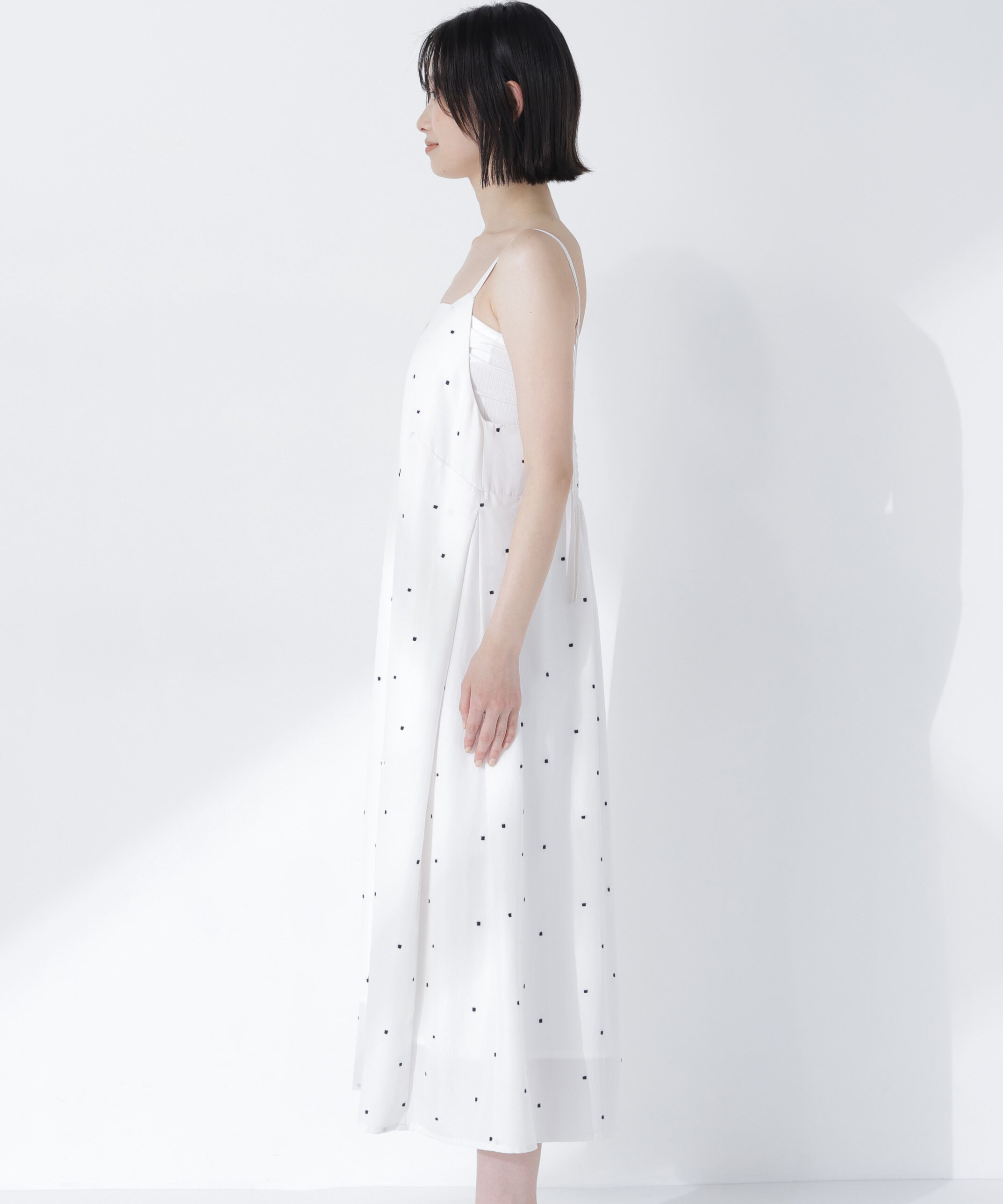  「スクエアドットキャミワンピース」|ワンピース|