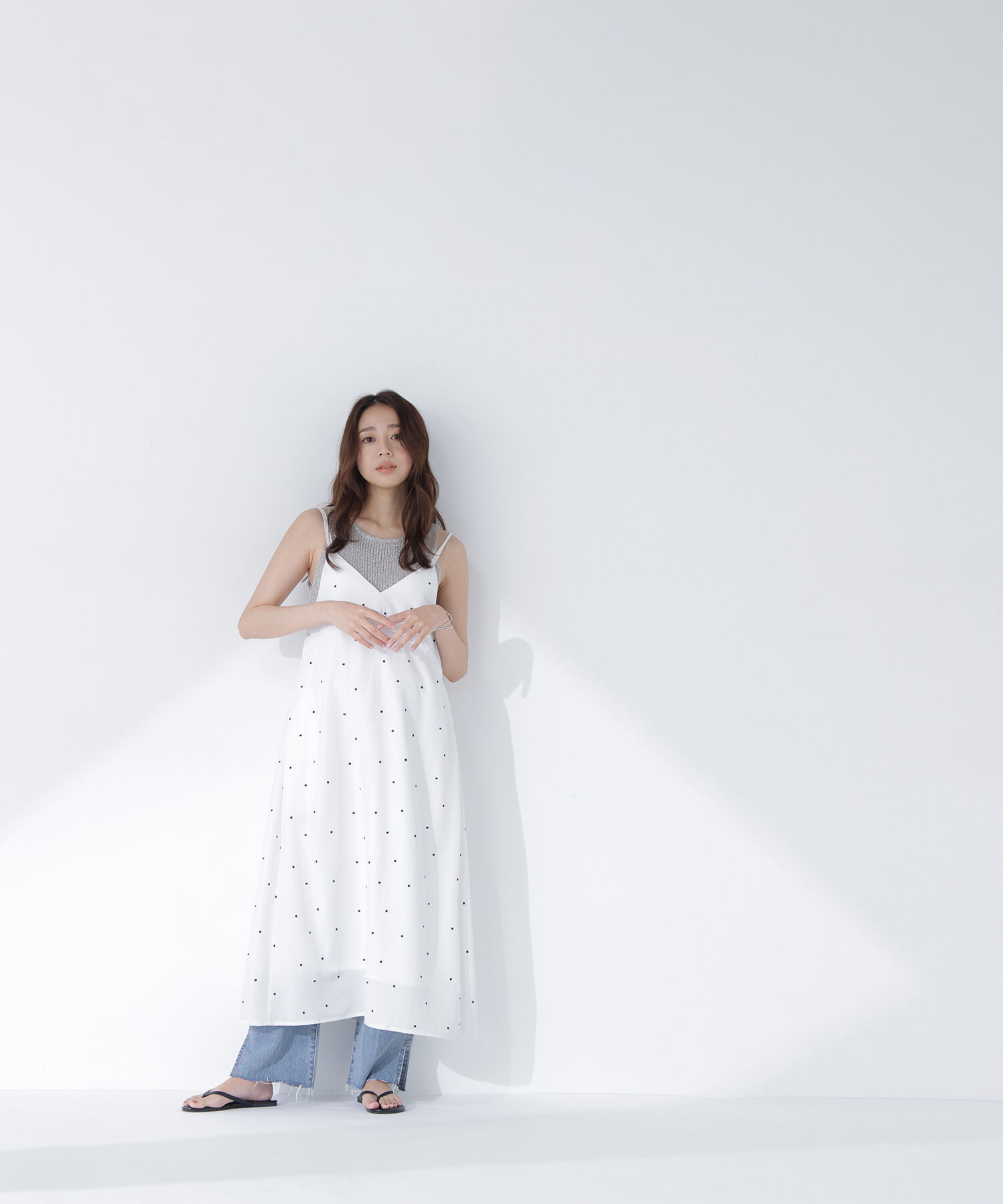  「スクエアドットキャミワンピース」|ワンピース|