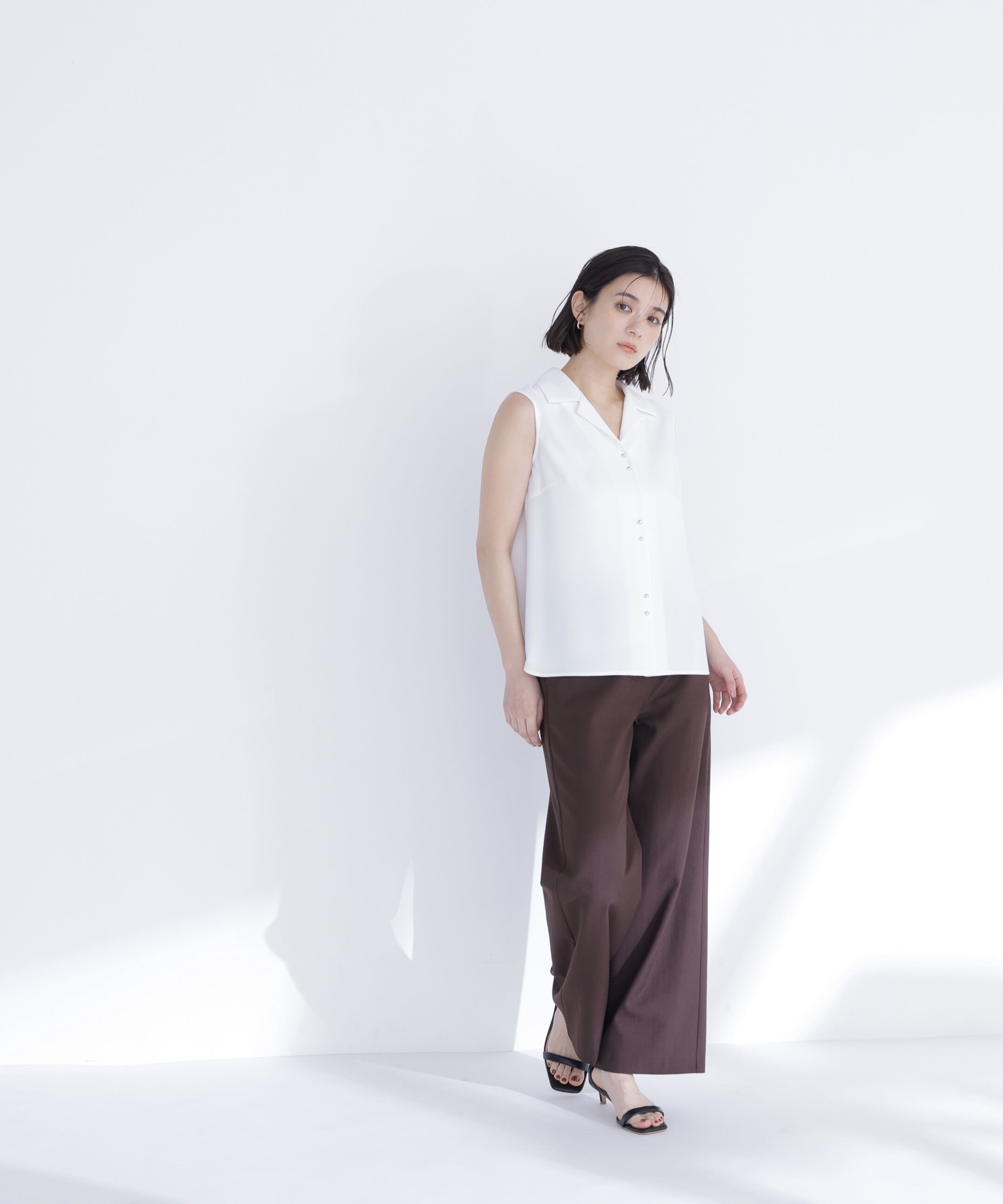  「開襟とろみブラウス」|シャツ・ブラウス|