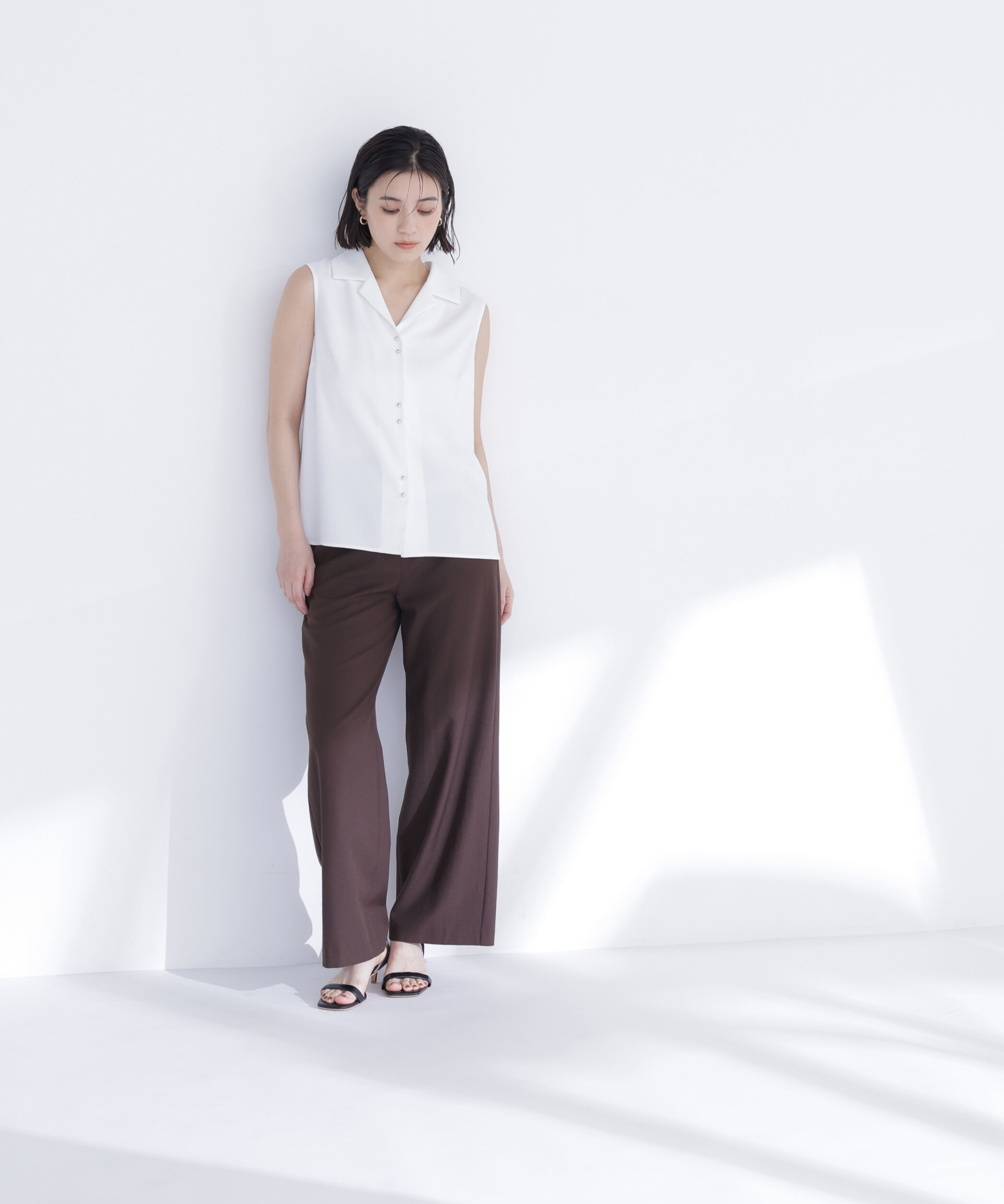  「開襟とろみブラウス」|シャツ・ブラウス|