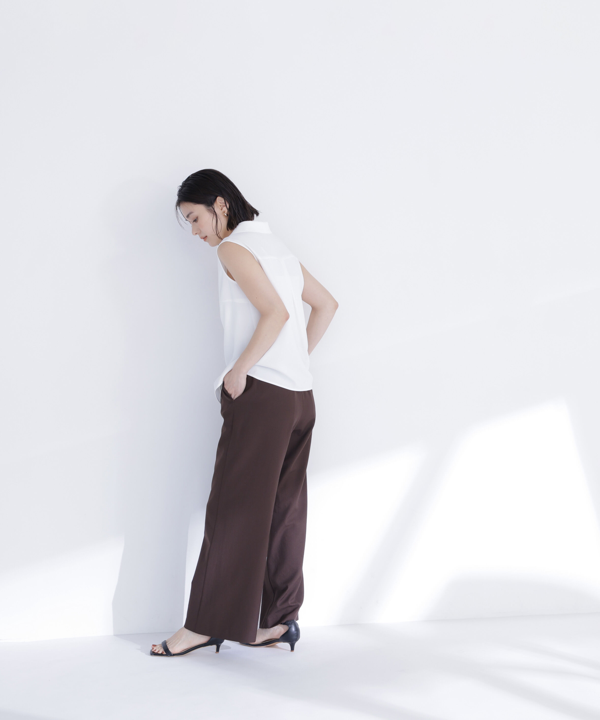  「開襟とろみブラウス」|シャツ・ブラウス|