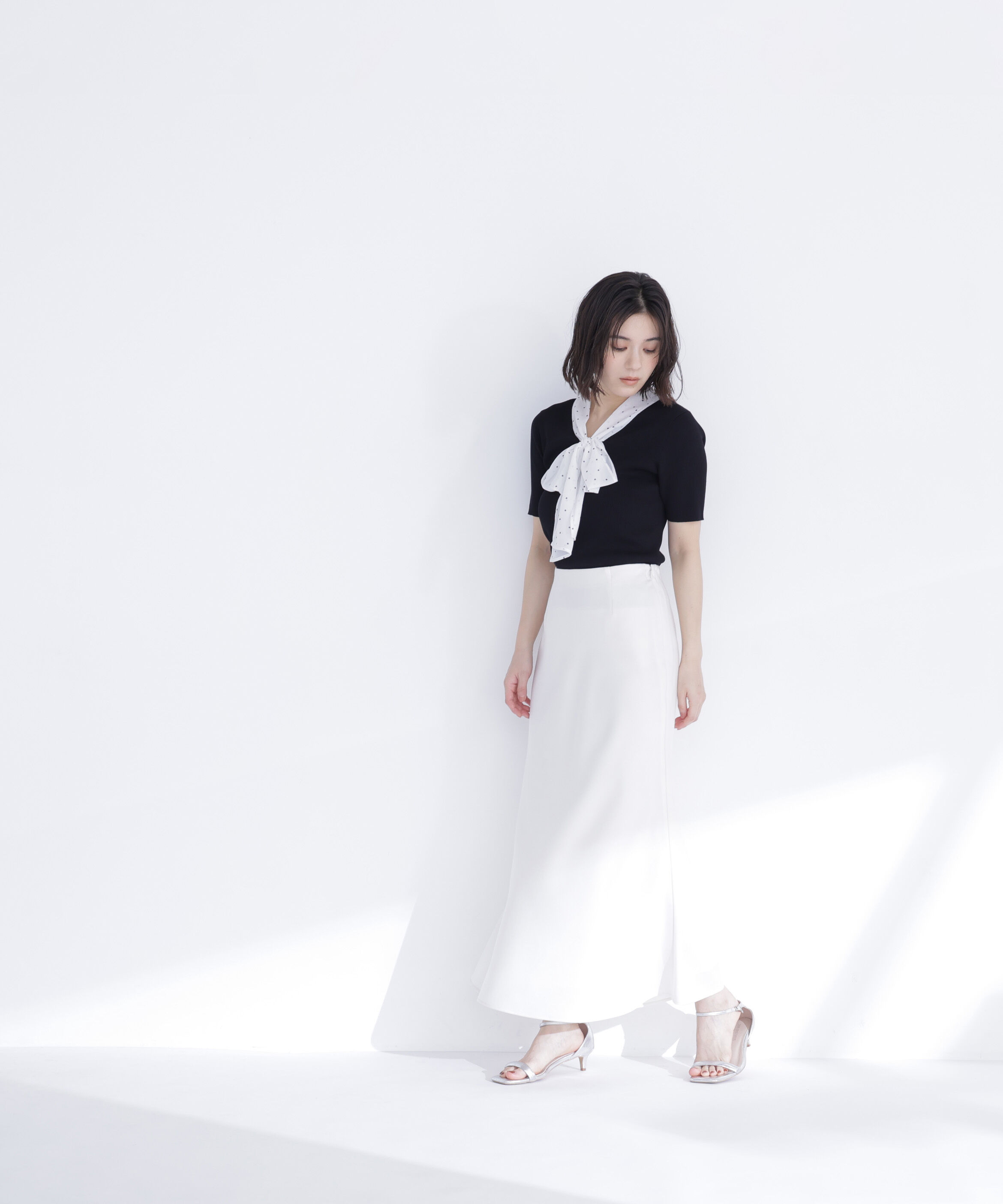  「ドットリボンボウタイニット」|ニット・セーター|