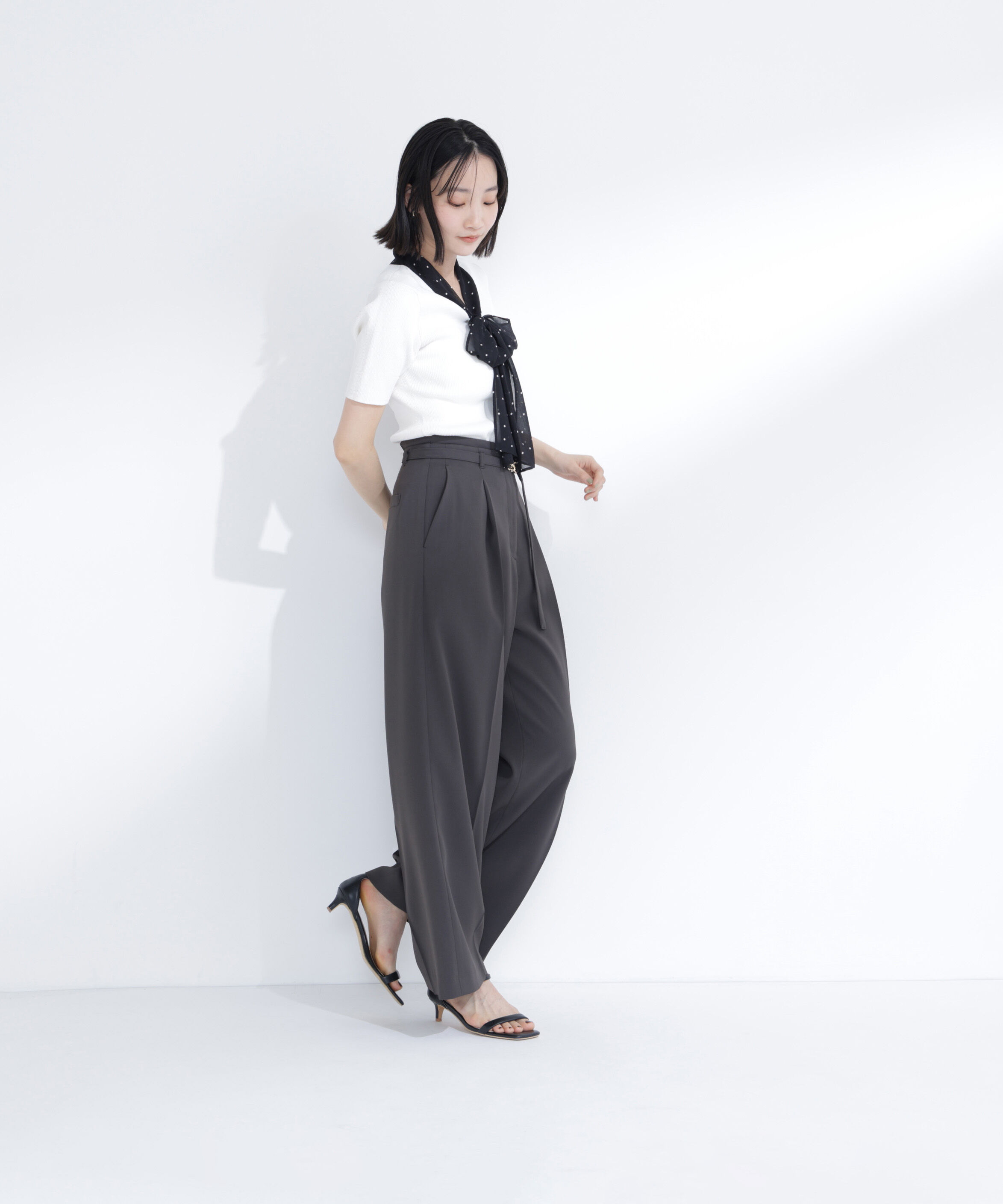  「ドットリボンボウタイニット」|ニット・セーター|