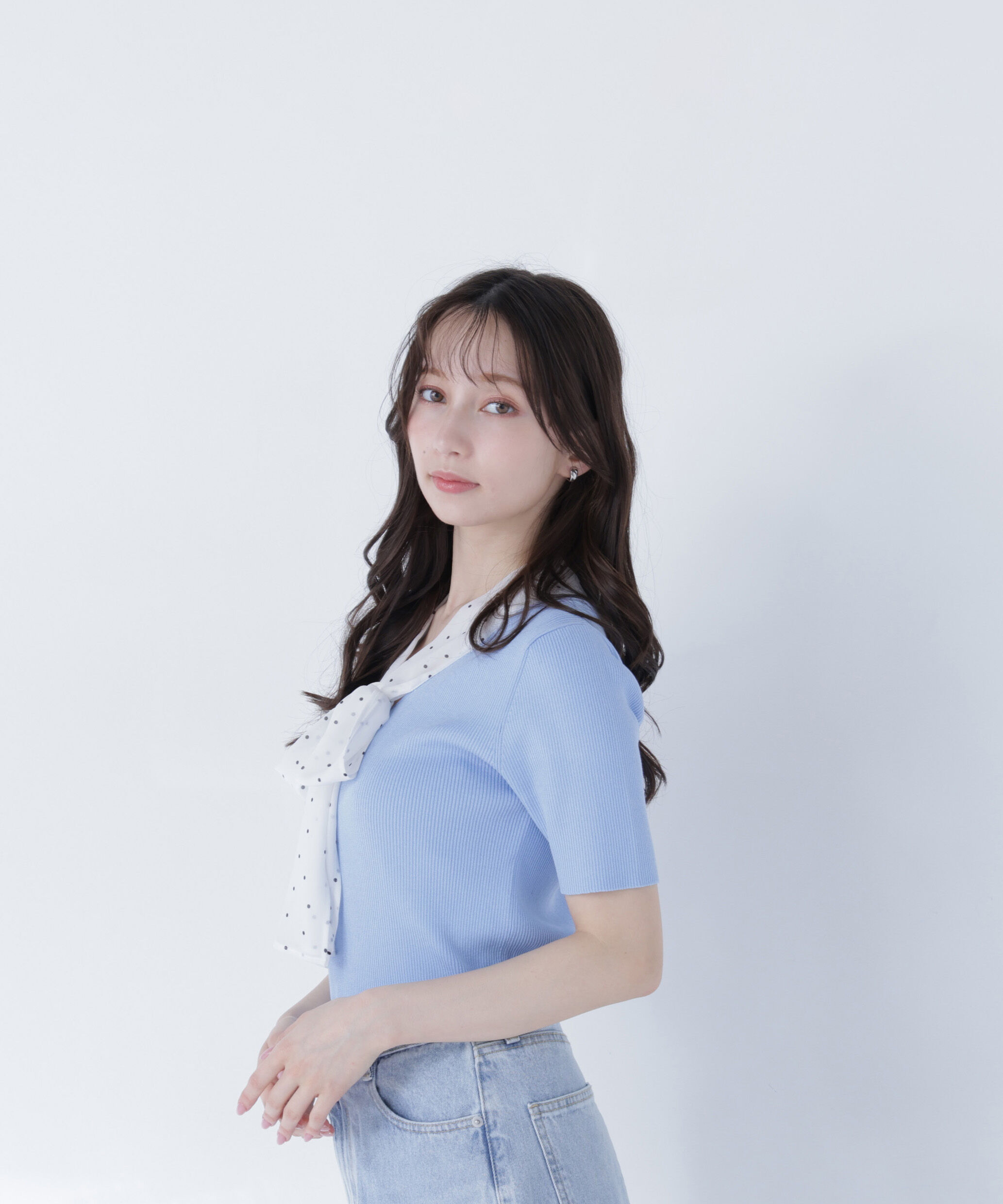  「ドットリボンボウタイニット」|ニット・セーター|