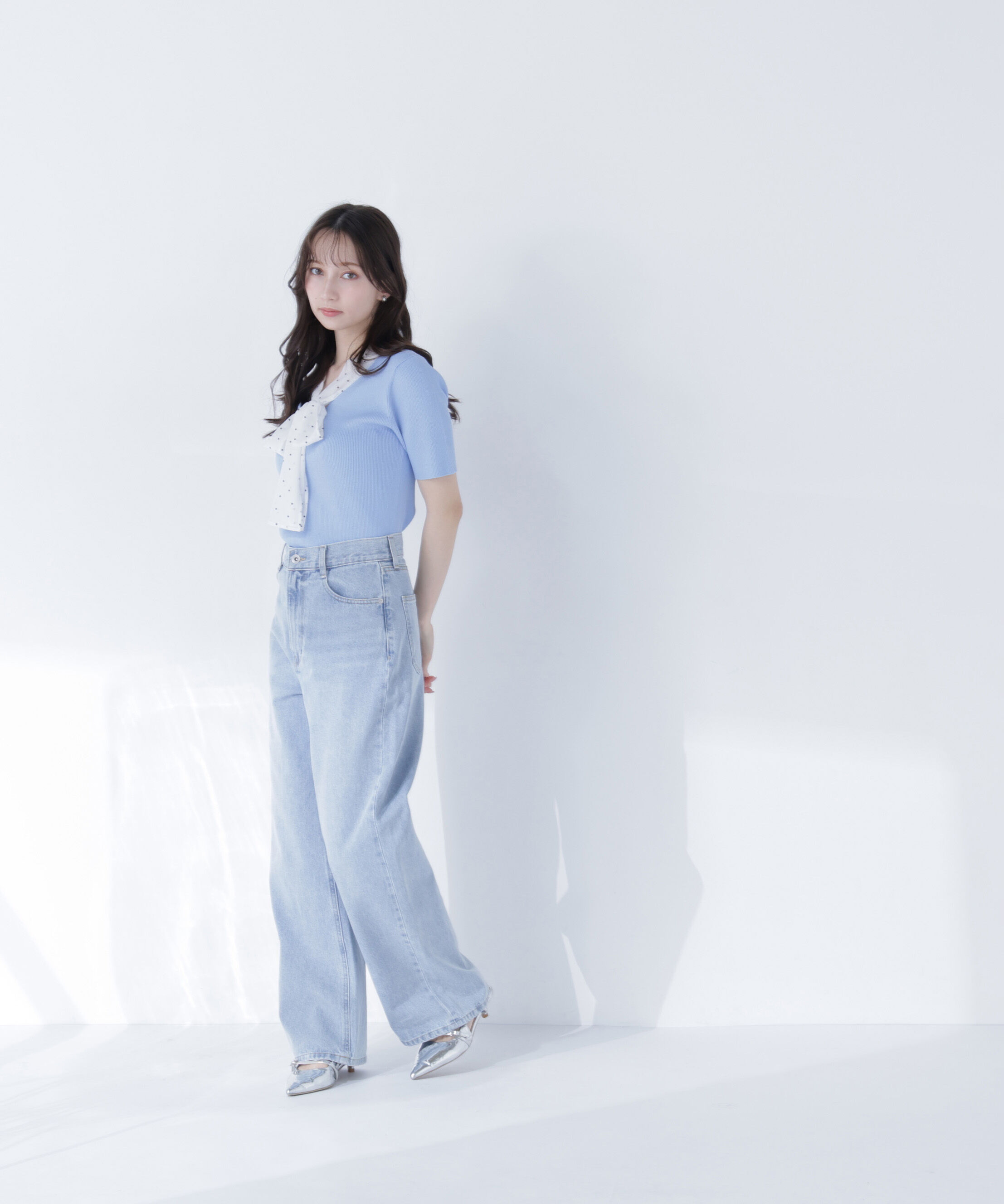  「ドットリボンボウタイニット」|ニット・セーター|