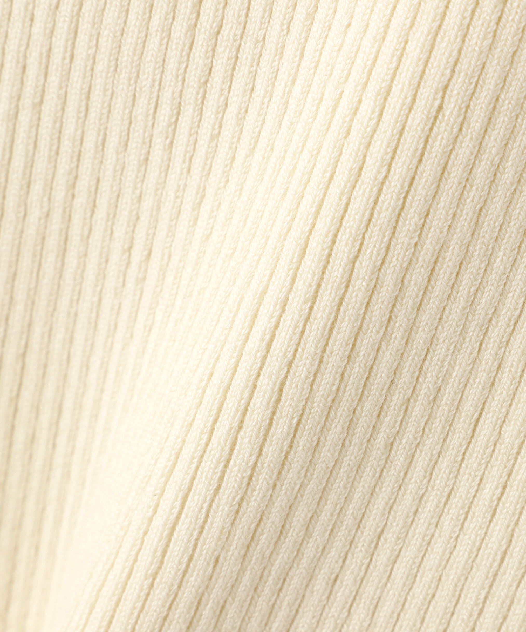  「〈洗える〉マシンウォッシャブルリブハイネック5分袖ニット」|ニット・セーター|