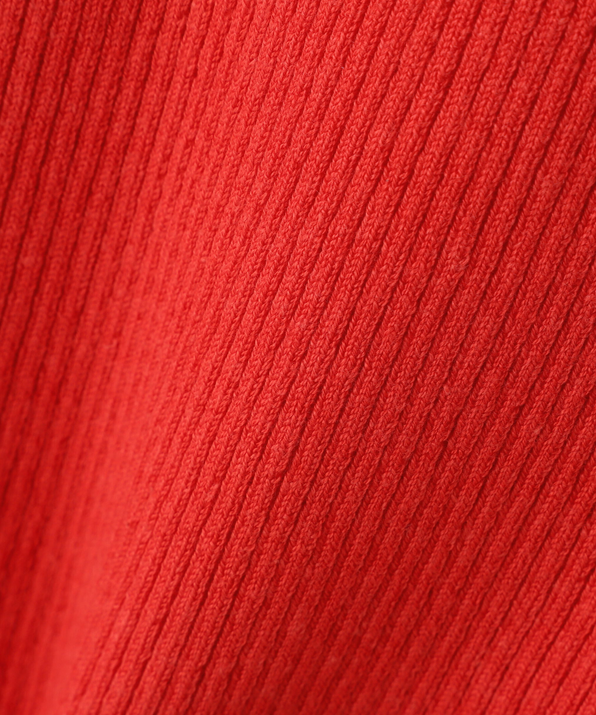  「〈洗える〉マシンウォッシャブルリブハイネック5分袖ニット」|ニット・セーター|