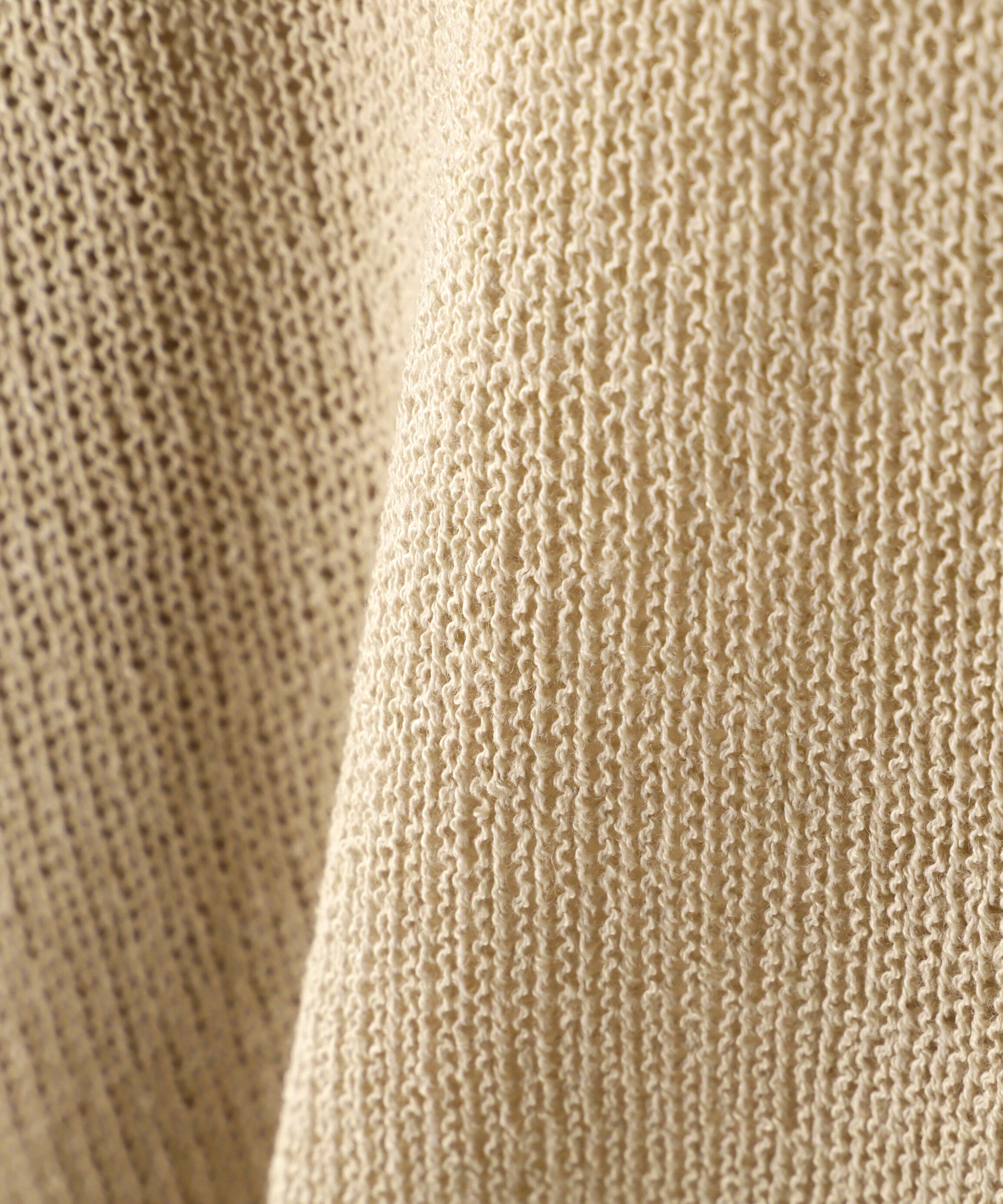  「透かしあみ天竺短丈ニット」|ニット・セーター|