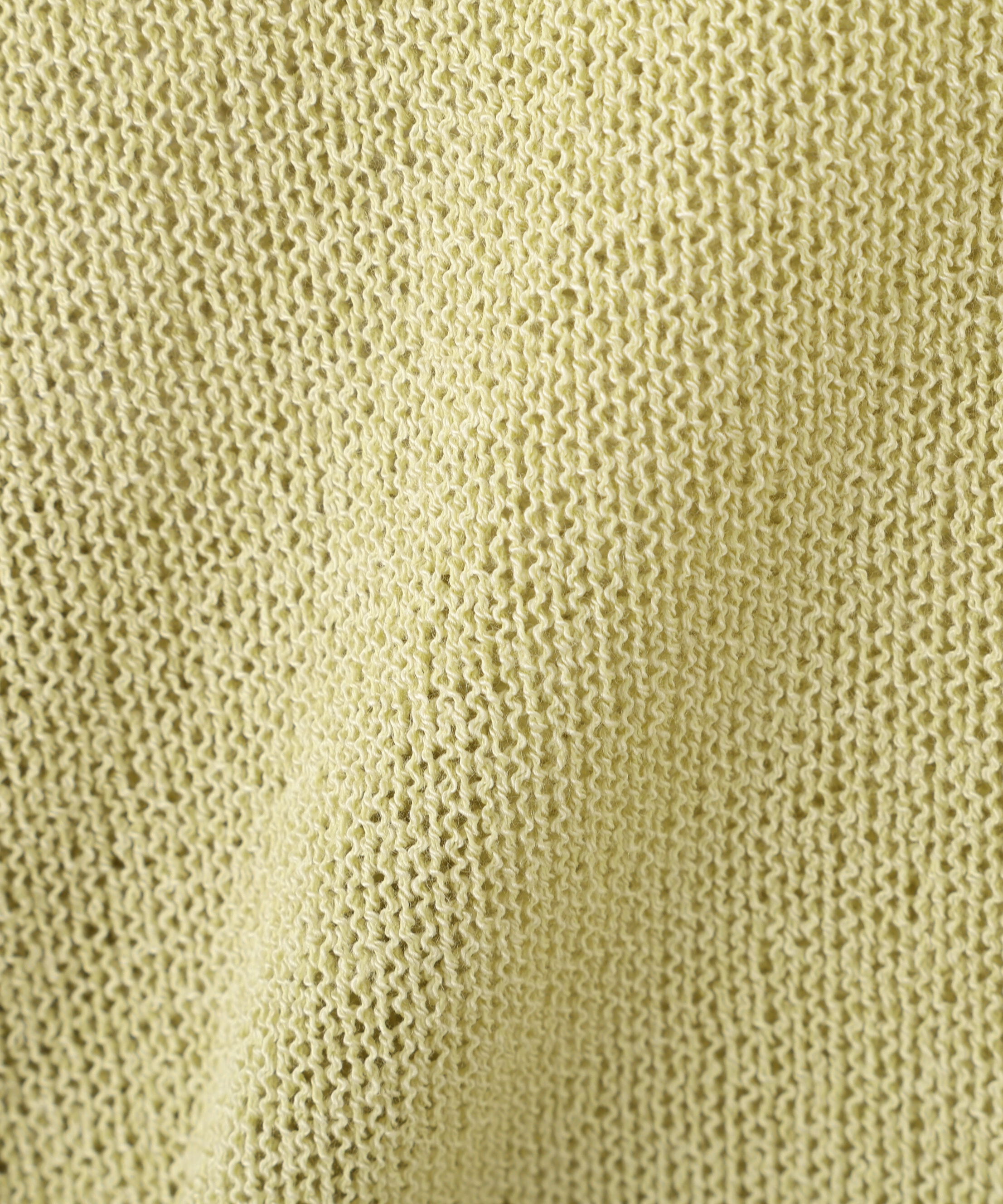  「透かしあみ天竺短丈ニット」|ニット・セーター|