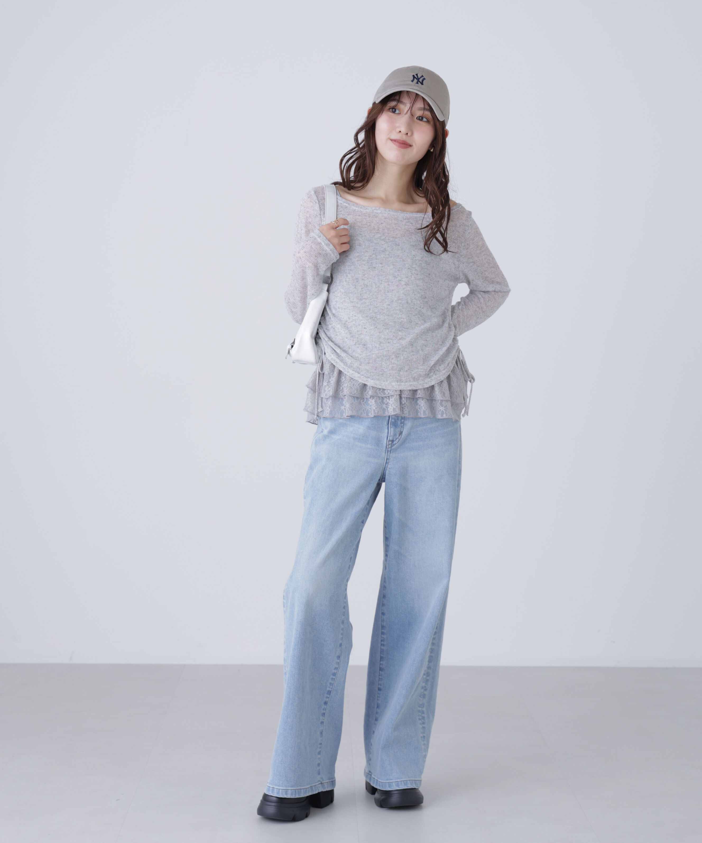  「〈SOMETHING〉LISAワイドデニムパンツ XS別注」|その他|