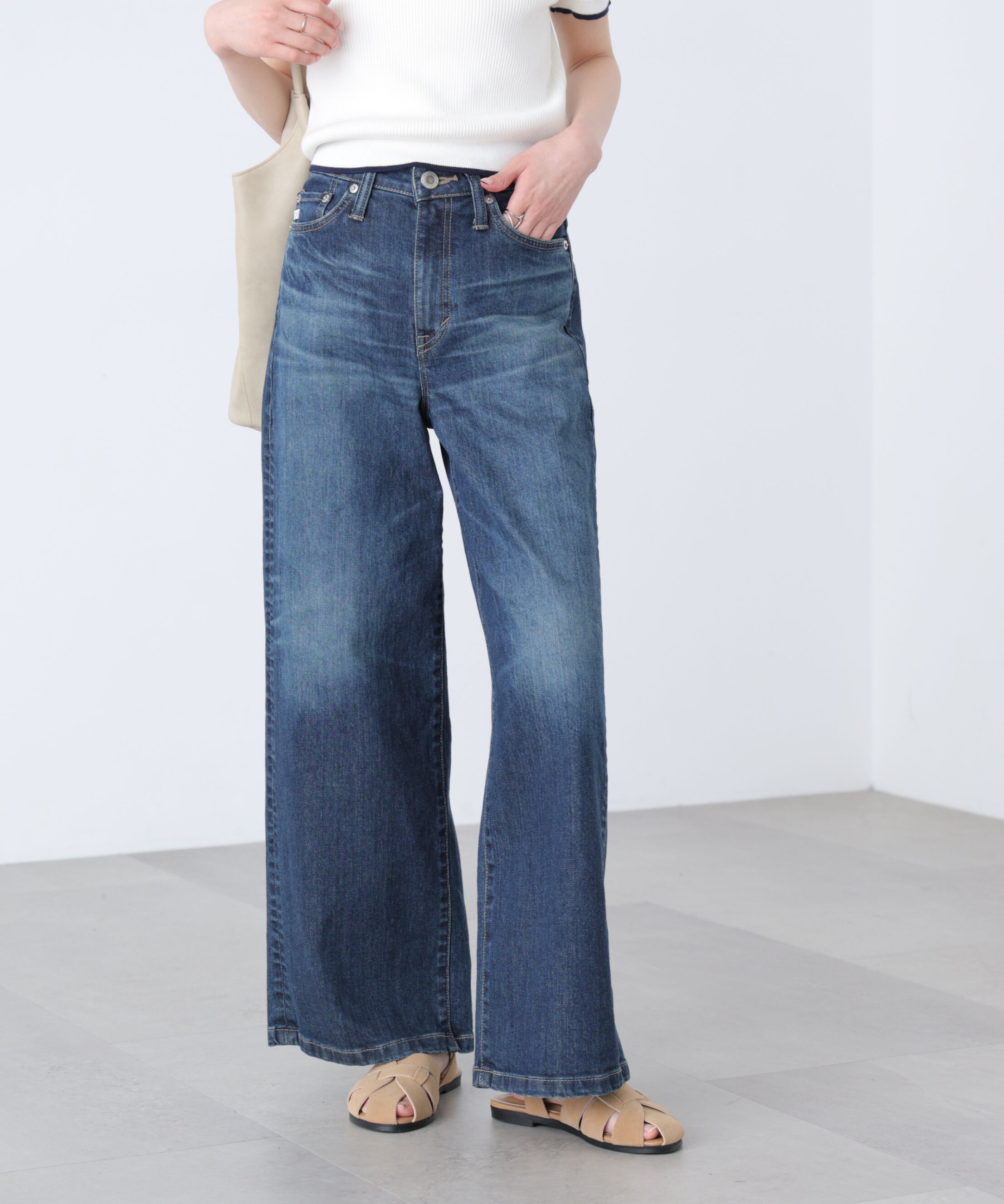  「〈SOMETHING〉LISAワイドデニムパンツ XS別注」|その他|