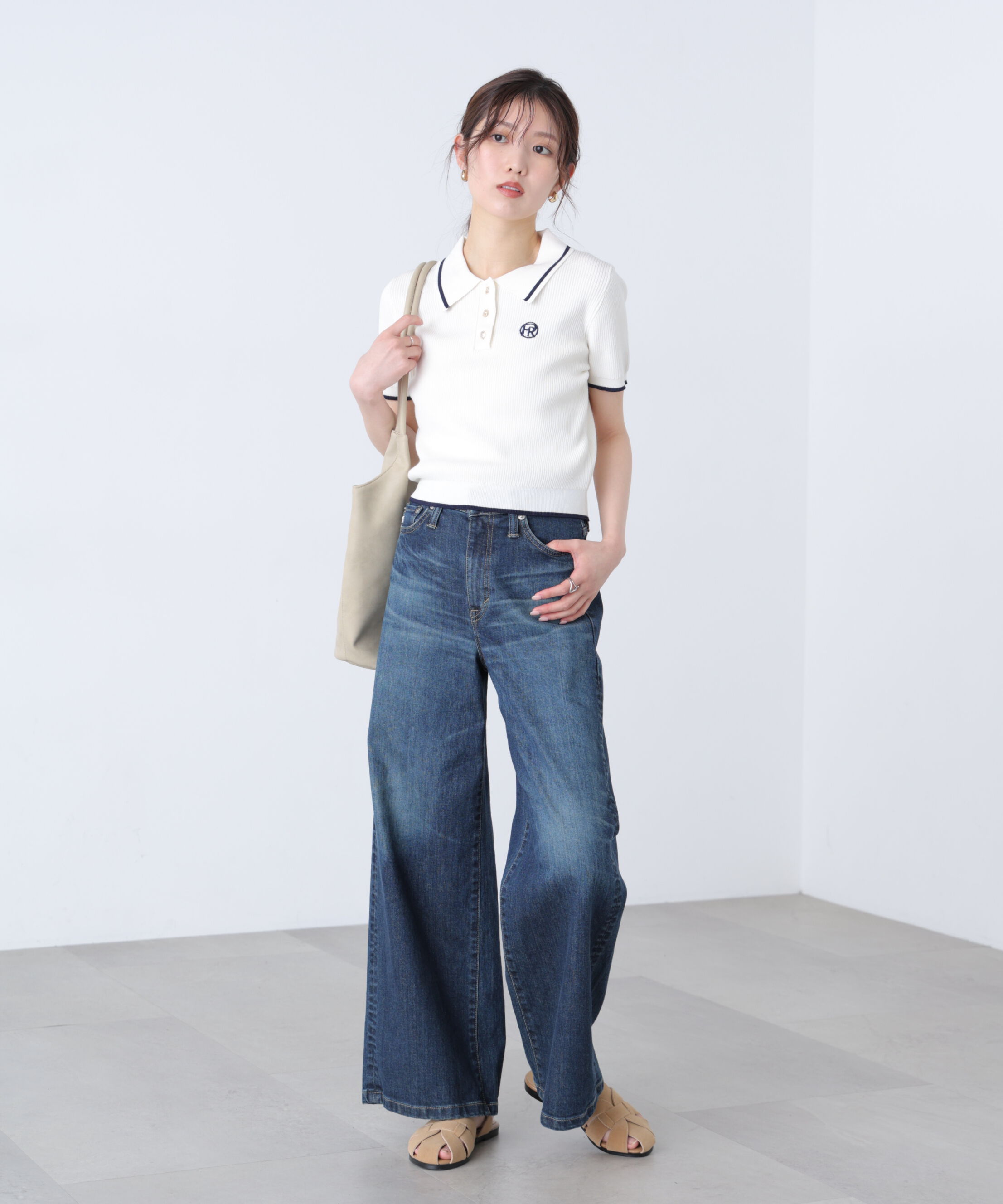  「〈SOMETHING〉LISAワイドデニムパンツ XS別注」|その他|