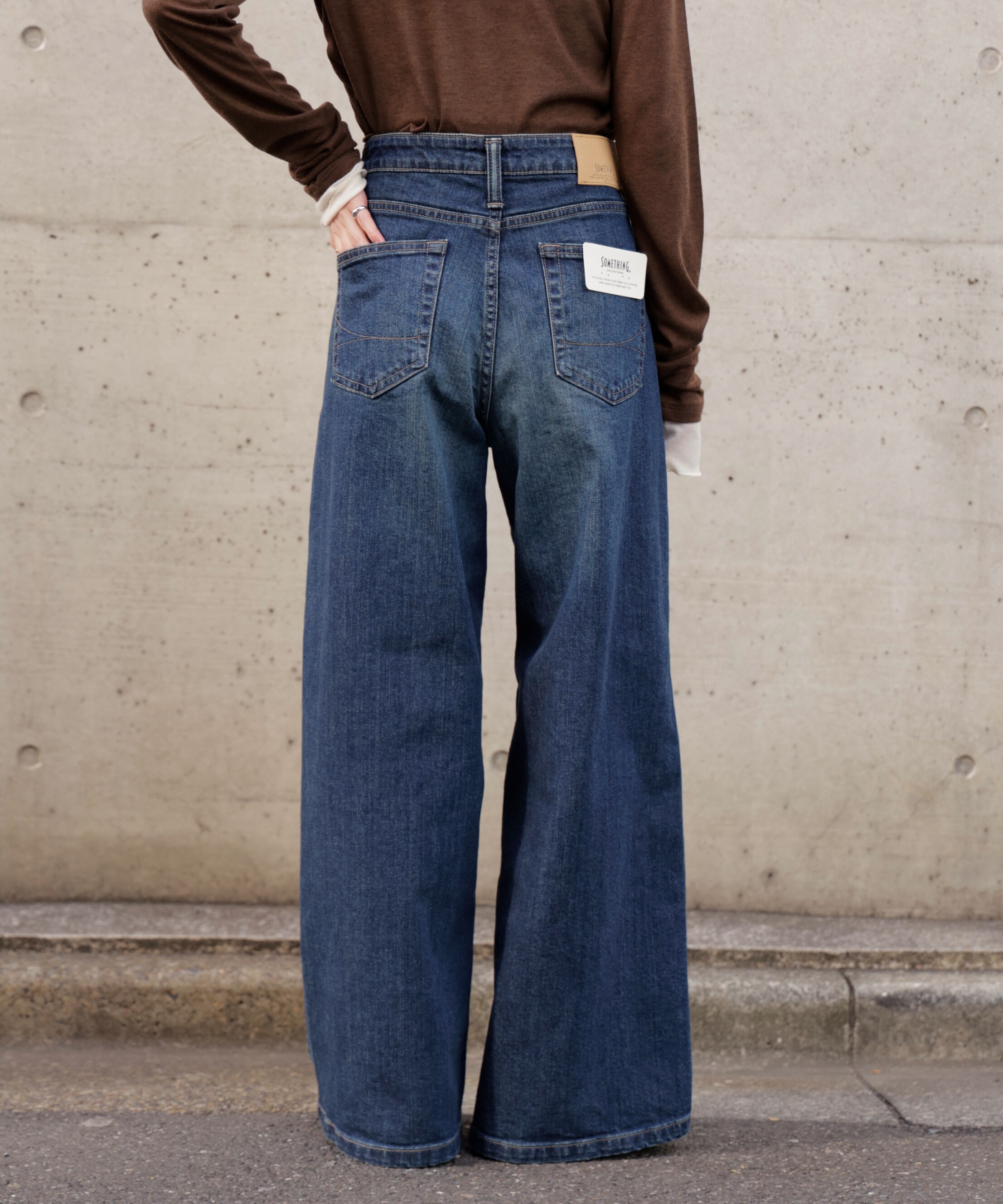  「〈SOMETHING〉LISAワイドデニムパンツ XS別注」|その他|