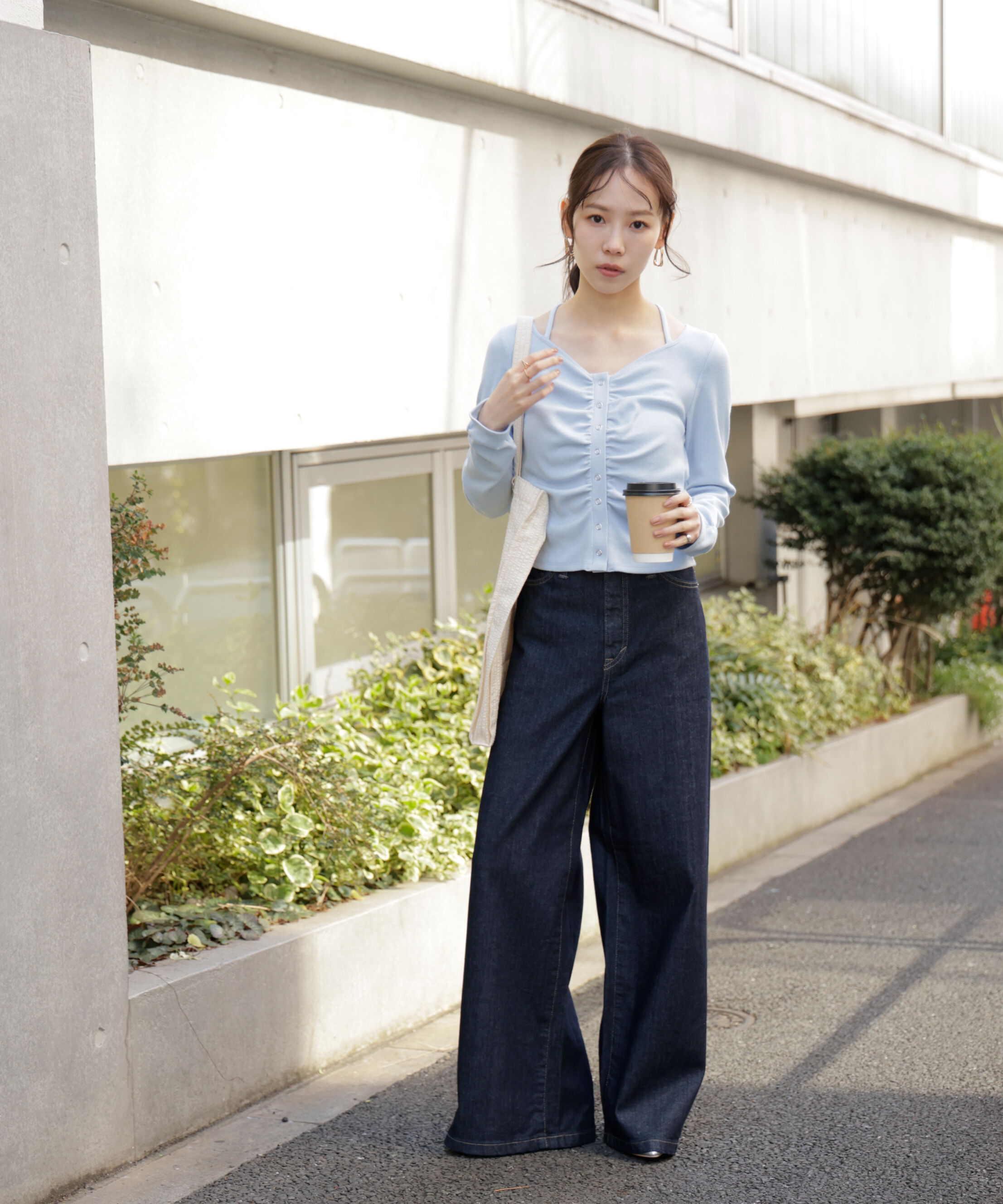  「〈SOMETHING〉LISAワイドデニムパンツ XS別注」|その他|