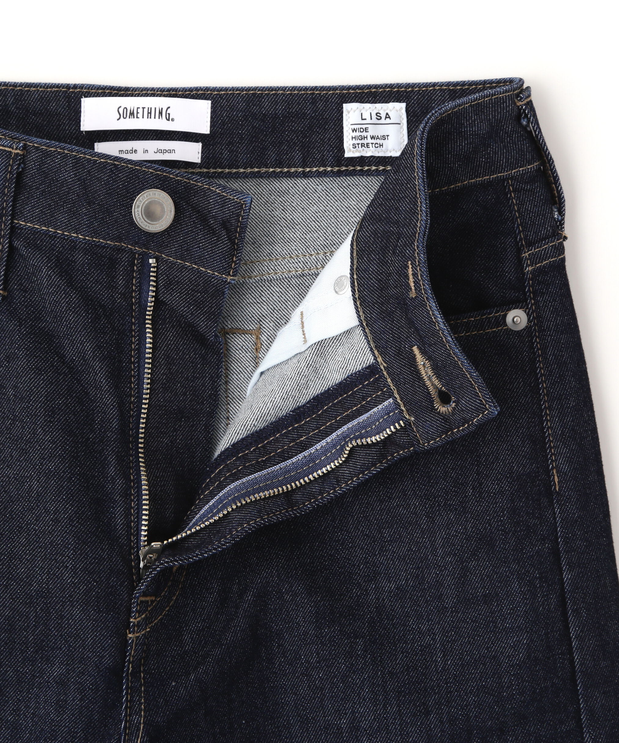  「〈SOMETHING〉LISAワイドデニムパンツ XS別注」|その他|
