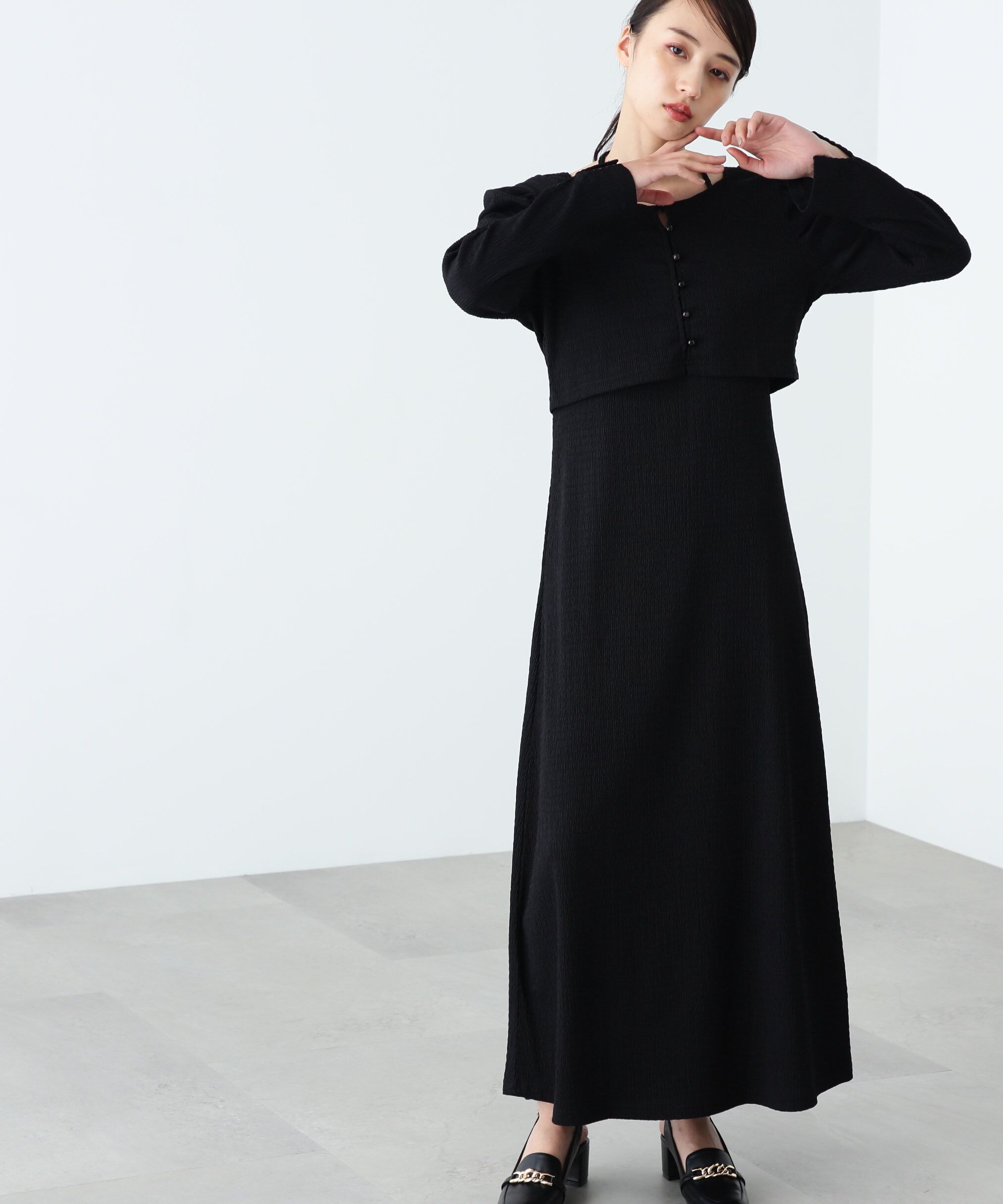  「ｸｼｭｸｼｭｽﾄﾚｯﾁｶｰﾃﾞ&ﾜﾝﾋﾟｰｽｾｯﾄ WEB限定ｶﾗｰ:ｵﾚ 」|ワンピース|