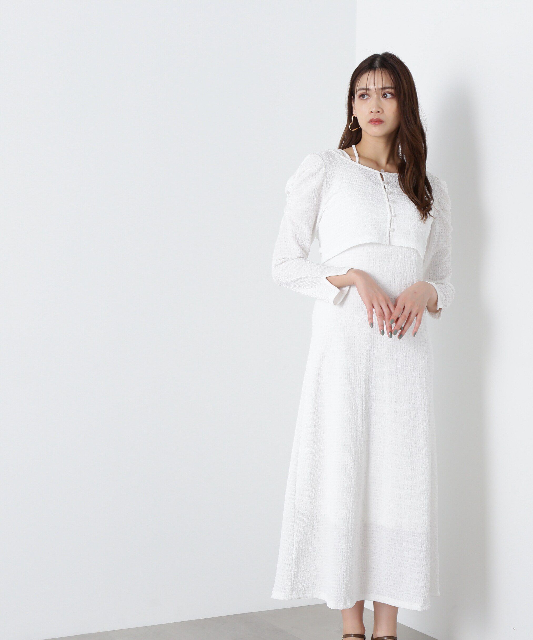  「ｸｼｭｸｼｭｽﾄﾚｯﾁｶｰﾃﾞ&ﾜﾝﾋﾟｰｽｾｯﾄ WEB限定ｶﾗｰ:ｵﾚ 」|ワンピース|