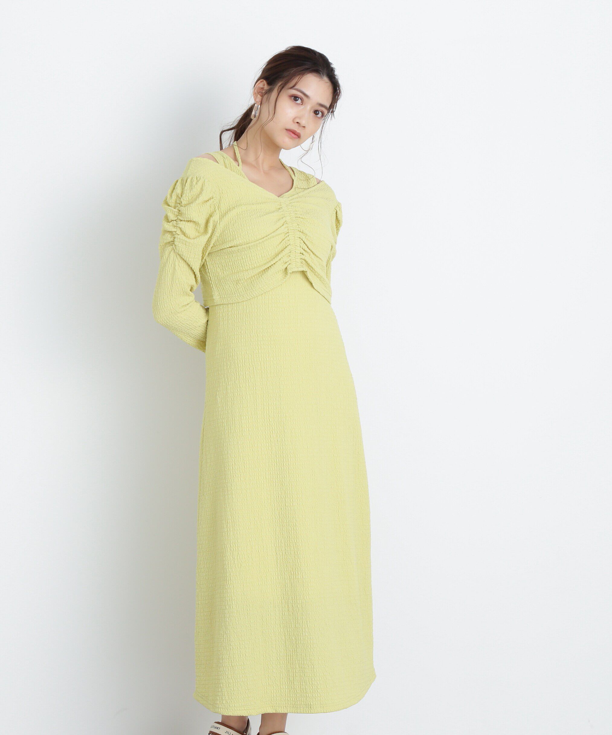  「ｸｼｭｸｼｭｽﾄﾚｯﾁｶｰﾃﾞ&ﾜﾝﾋﾟｰｽｾｯﾄ WEB限定ｶﾗｰ:ｵﾚ 」|ワンピース|