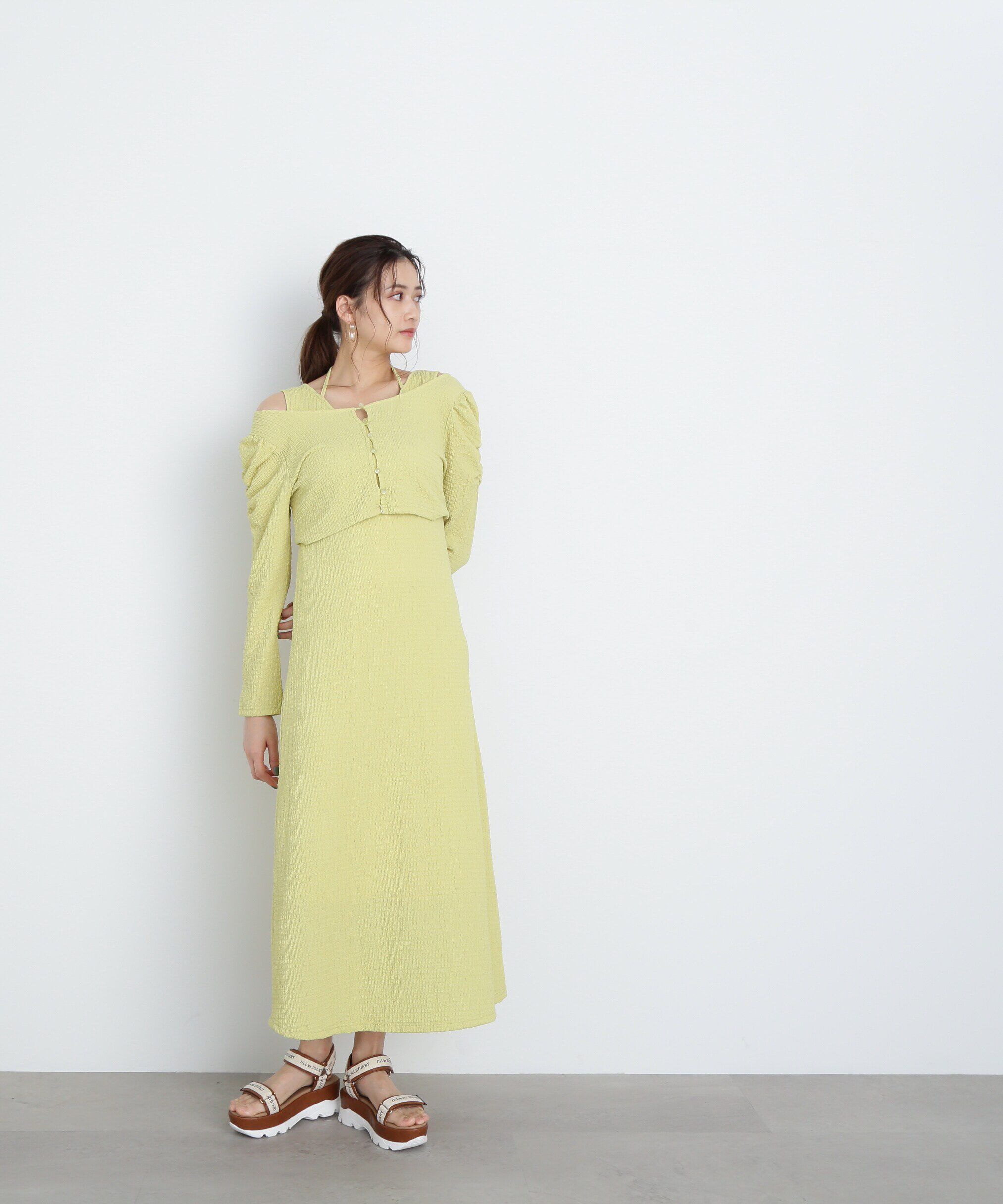  「ｸｼｭｸｼｭｽﾄﾚｯﾁｶｰﾃﾞ&ﾜﾝﾋﾟｰｽｾｯﾄ WEB限定ｶﾗｰ:ｵﾚ 」|ワンピース|