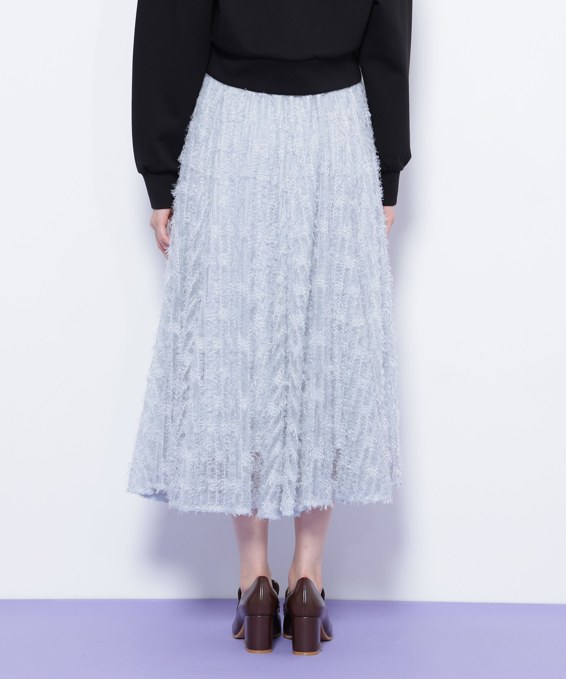  「フェザーテープチュールスカート」|スカート|