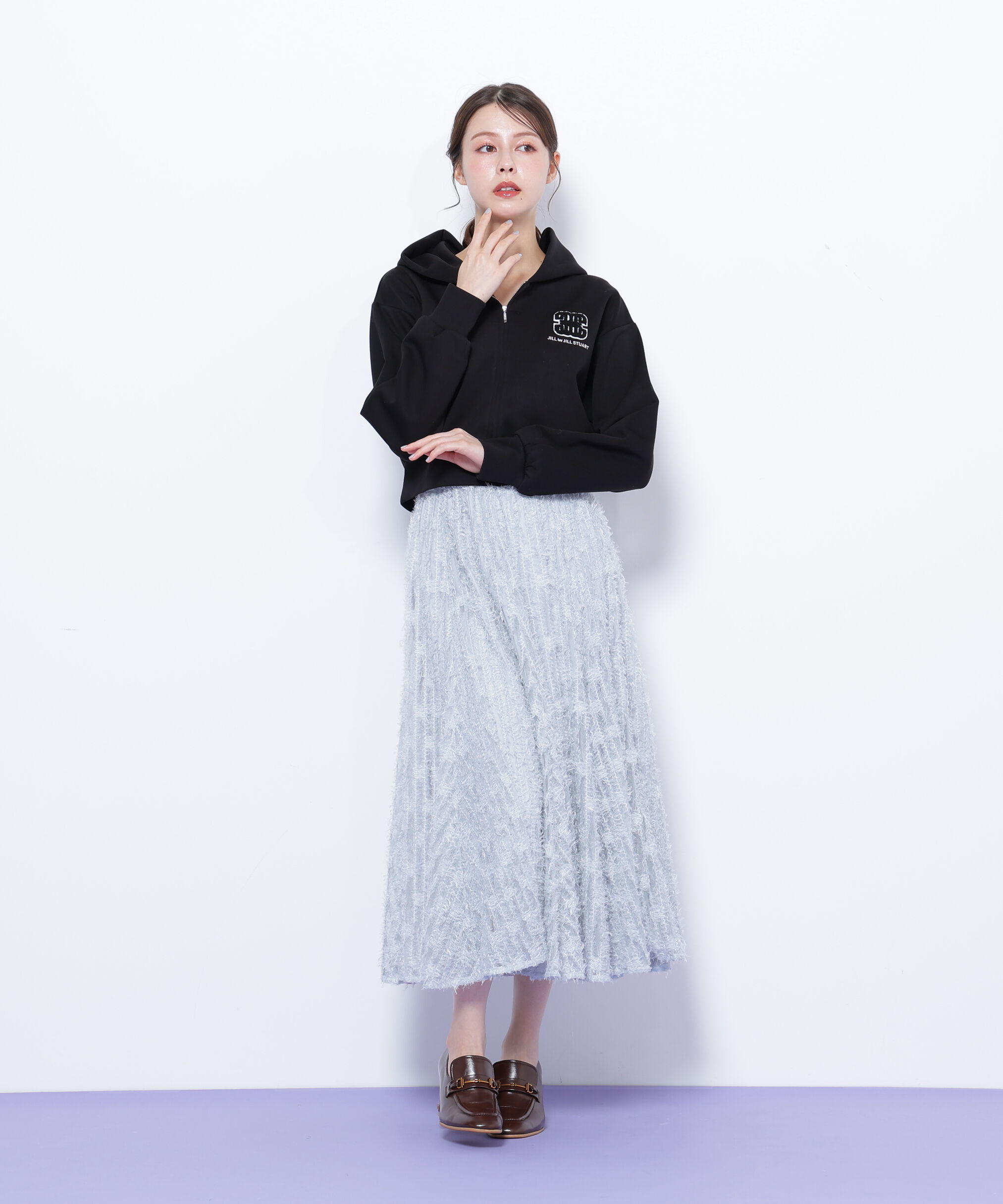  「フェザーテープチュールスカート」|スカート|