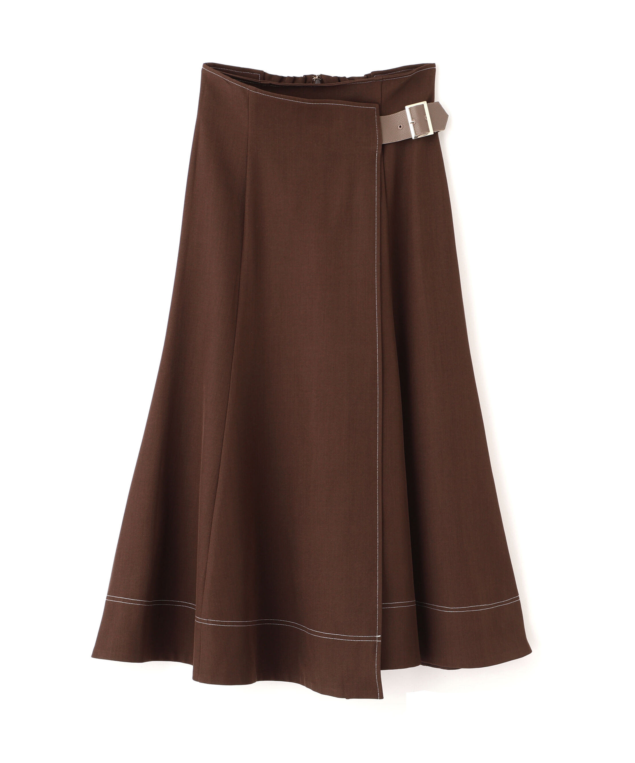  「ラップフレアステッチスカート」|スカート|